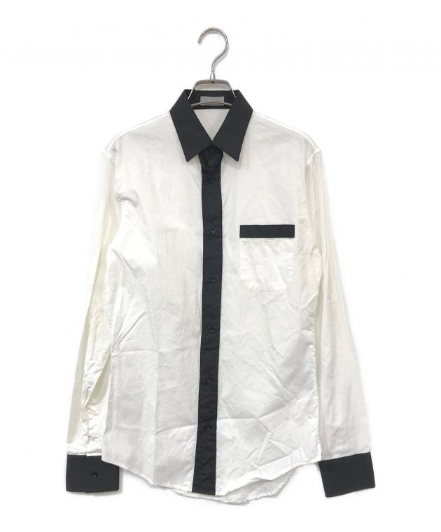 Dior ホワイト 中古・古着通販】DIOR (ディオール) 切替シャツ ホワイト サイズ:37