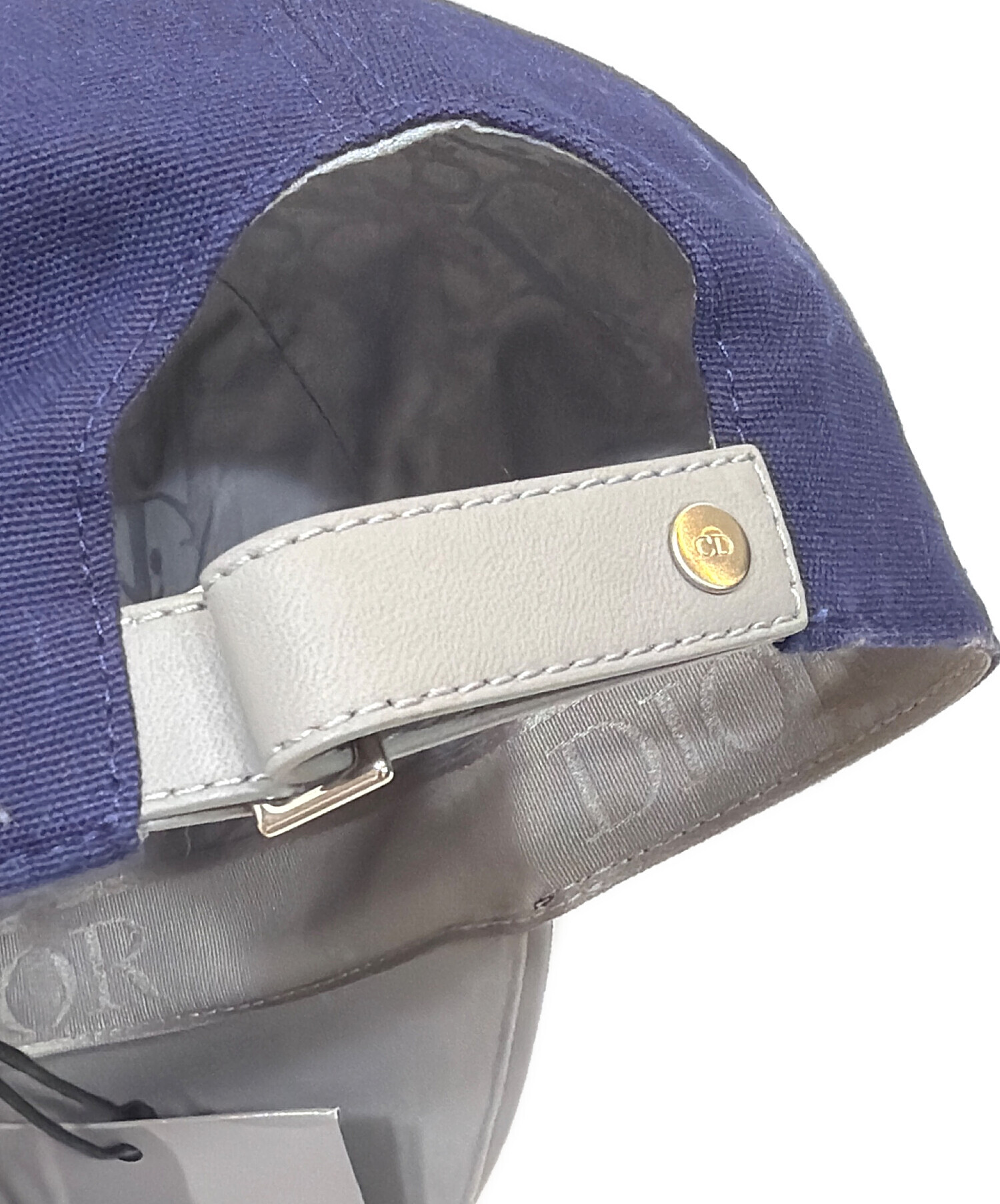 中古・古着通販】DIOR (ディオール) ロゴキャップ パープル｜ブランド