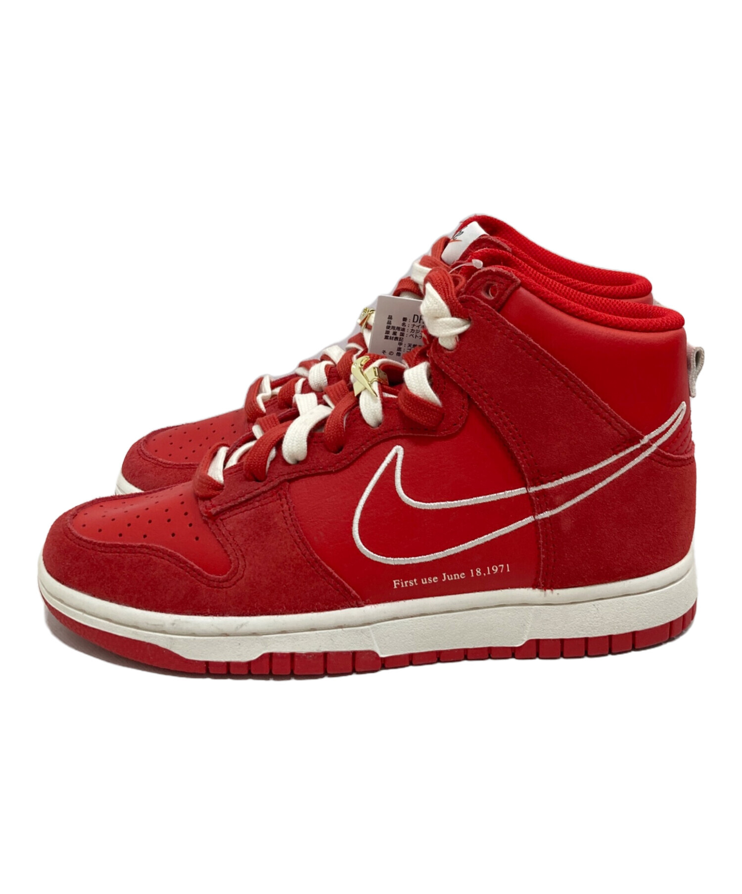 中古・古着通販】NIKE (ナイキ) DUNK HI SE/ダンクハイSE レッド 