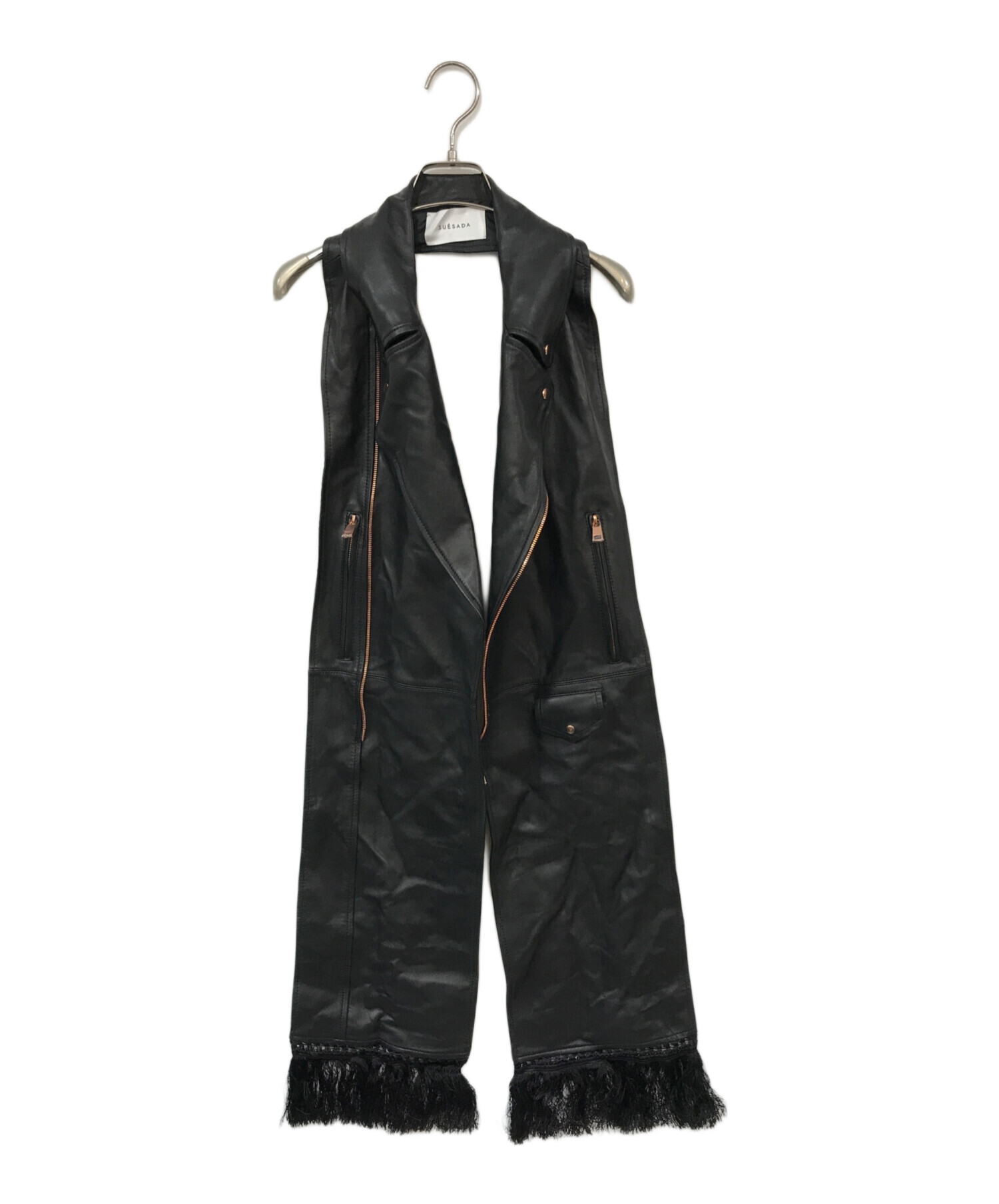 中古・古着通販】SUESADA (スエサダ) ラムレザーストールベスト