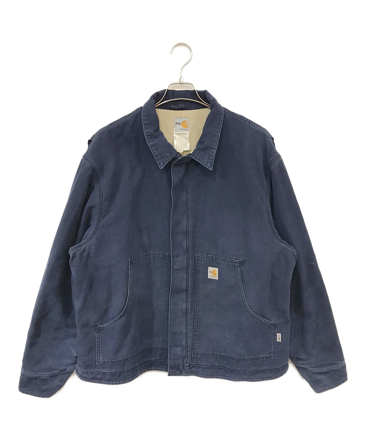 Carhartt ネイビー ダックジャケット 中古・古着通販】CarHartt (カーハート) ダックアクティブジャケット