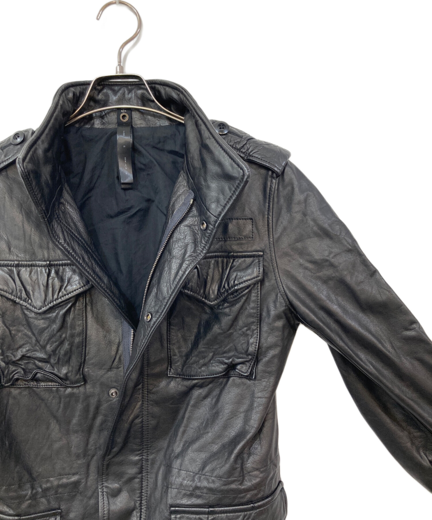 中古・古着通販】wjk (ダブルジェイケー) レザーM65ジャケット