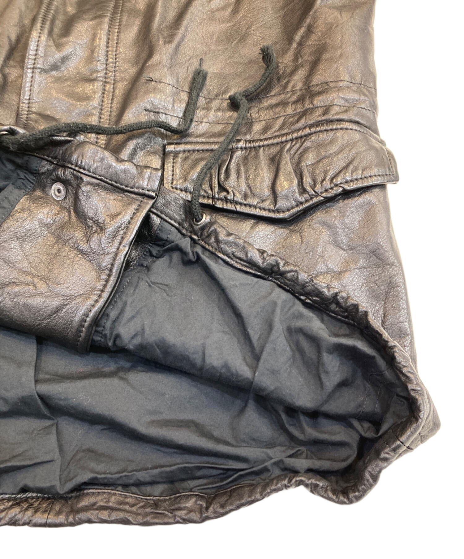 中古・古着通販】wjk (ダブルジェイケー) レザーM65ジャケット