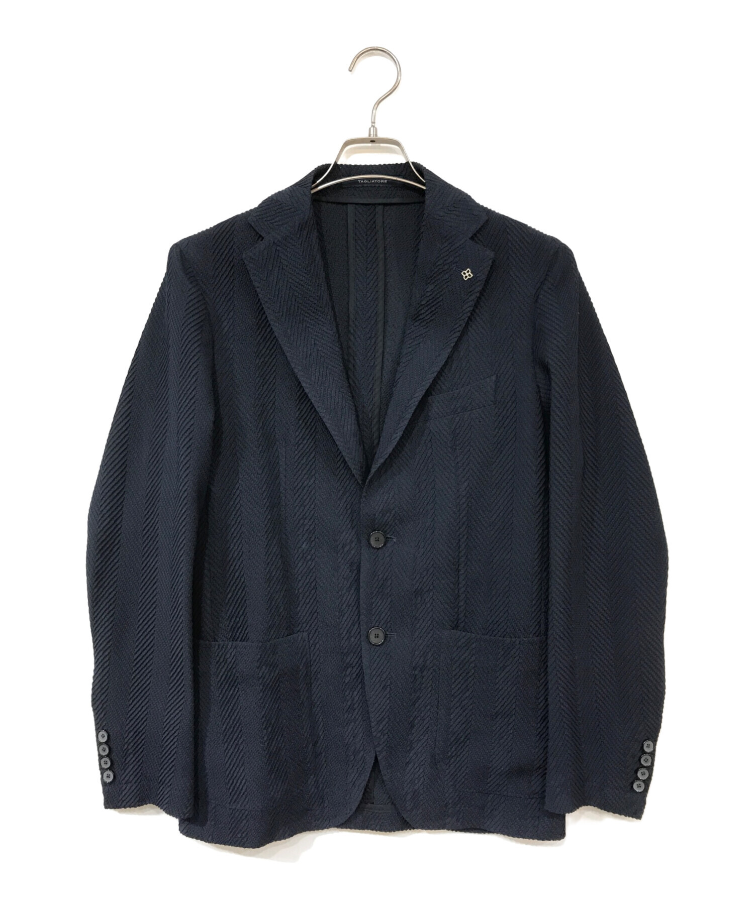 60,500新品【0909】イタリア製 麻綿 ヘリンボーン 2Bジャケット 50 60，500新品【0909】イタリア製 麻綿 ヘリンボーン 2Bジャケット 50