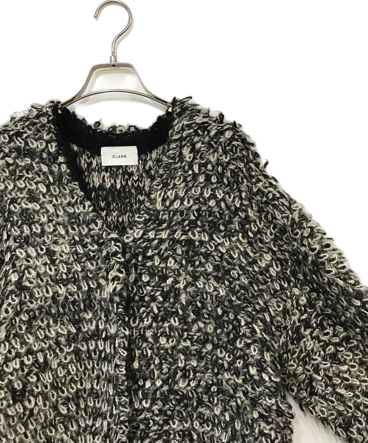 中古・古着通販】CLANE (クラネ) MIX LOOP MOHAIR KNIT CARDIGAN