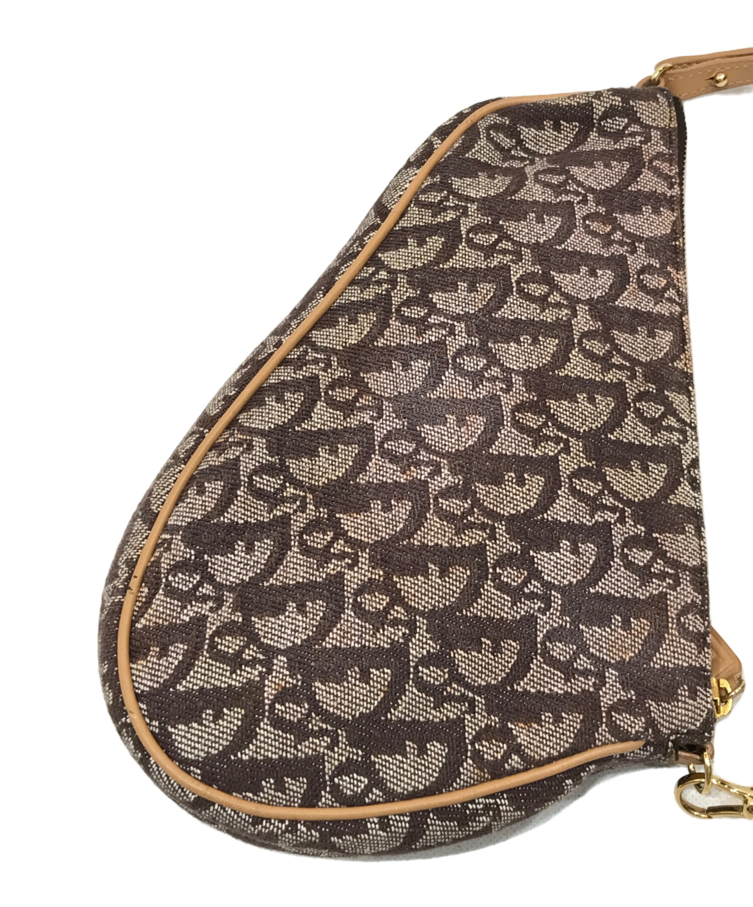 Christian Dior ショルダーバッグ　トロッター　オブリーク　ベージュ 中古・古着通販】Christian Dior (クリスチャン ディオール