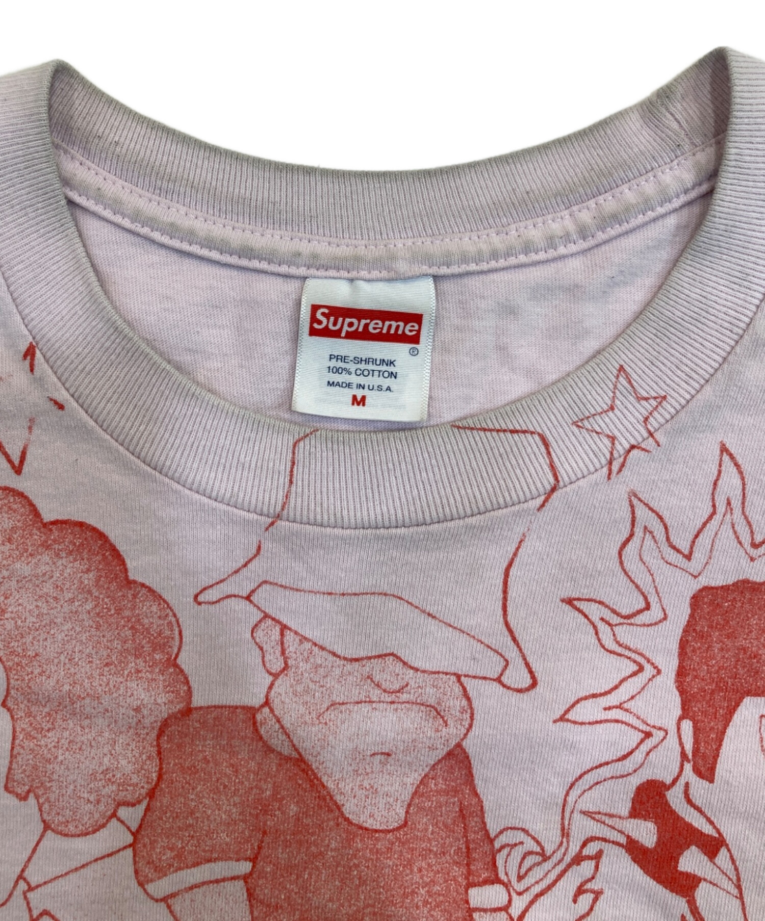中古・古着通販】SUPREME (シュプリーム) Downtown Tee ピンク サイズ 