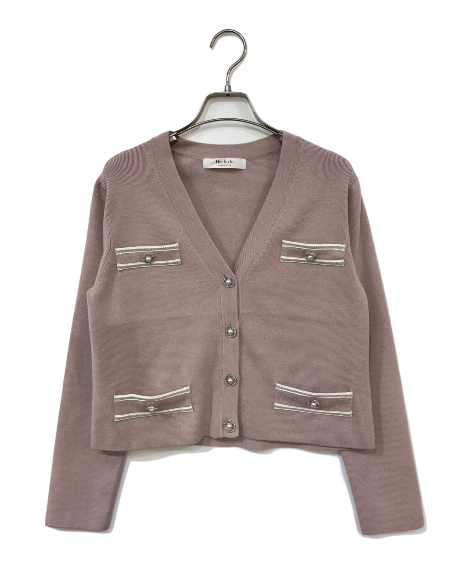Her lip to／Mercer Tweed Cardigan／ハーリップトゥ Her lip to - herlipto Mercer Tweed Cardiganの通販 by nan
