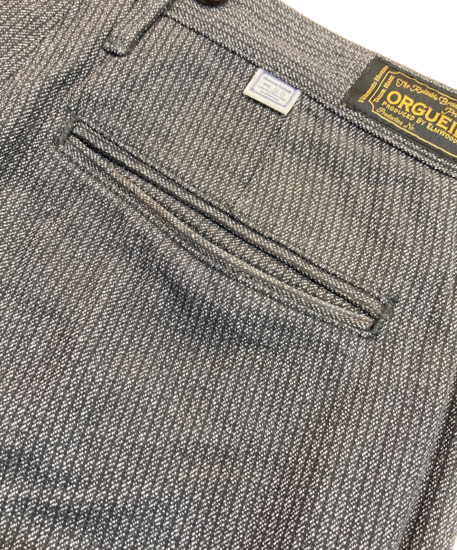 中古・古着通販】ORGUEIL (オルゲイユ) ワーカーズトラウザーズ グレー