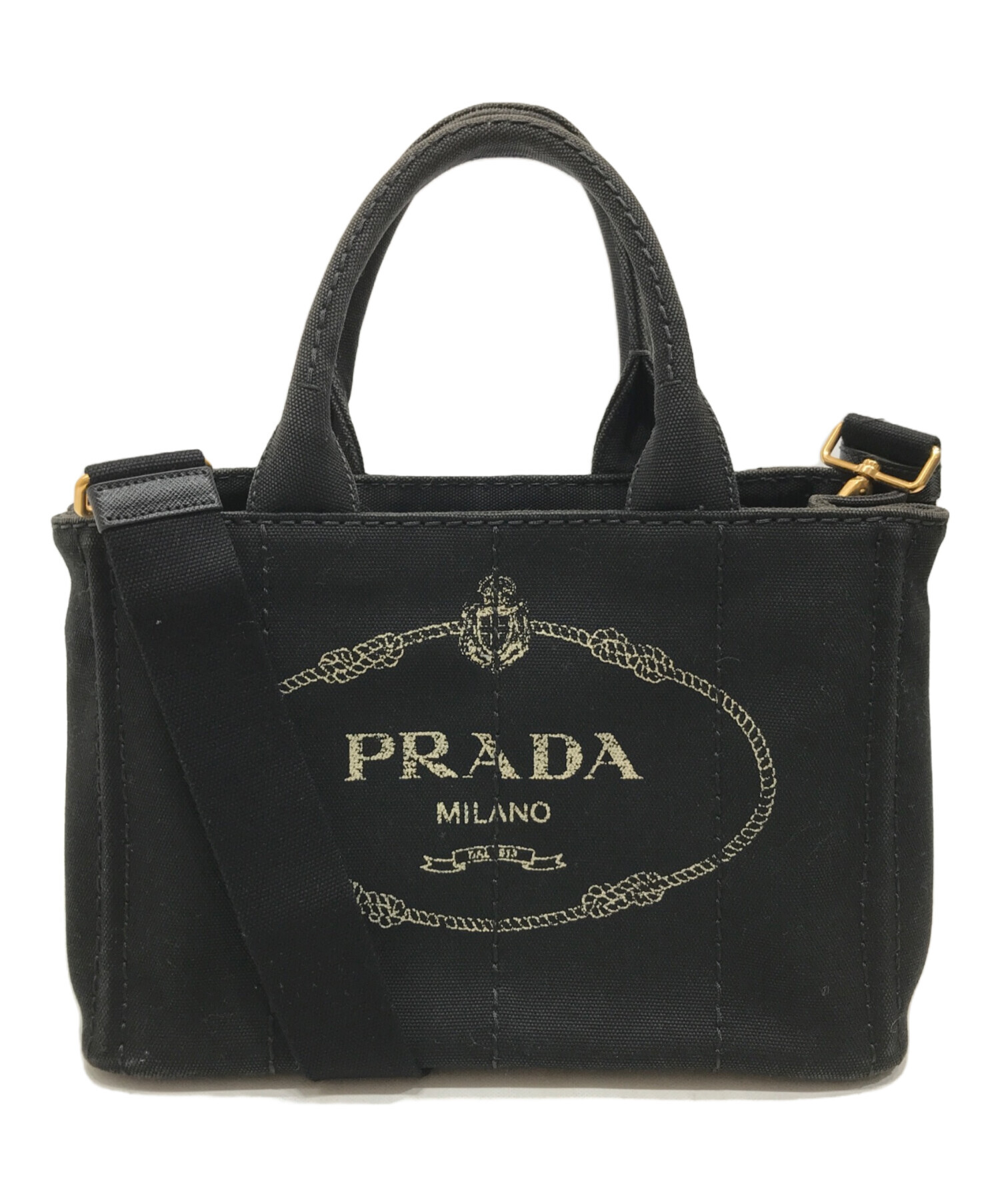 プラダ PRADA PRADA プラダ/2WAYレザートート/ブラック/Aランク/82 