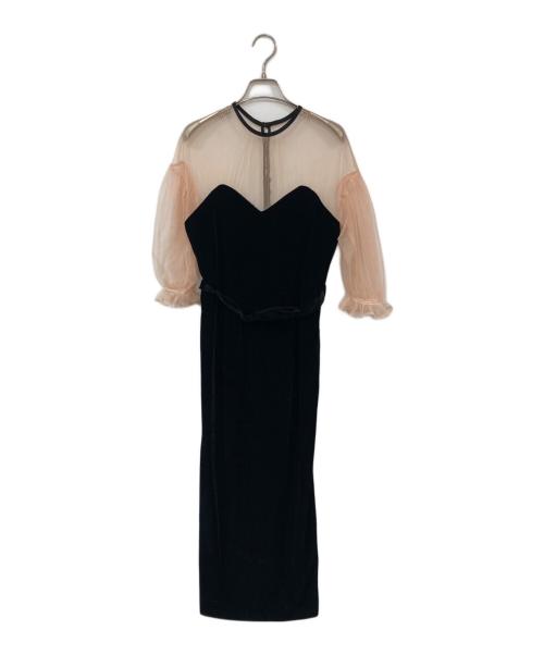 中古・古着通販】Ameri (アメリ) TULLE SLEEVE TIGHT DRESS/チュール