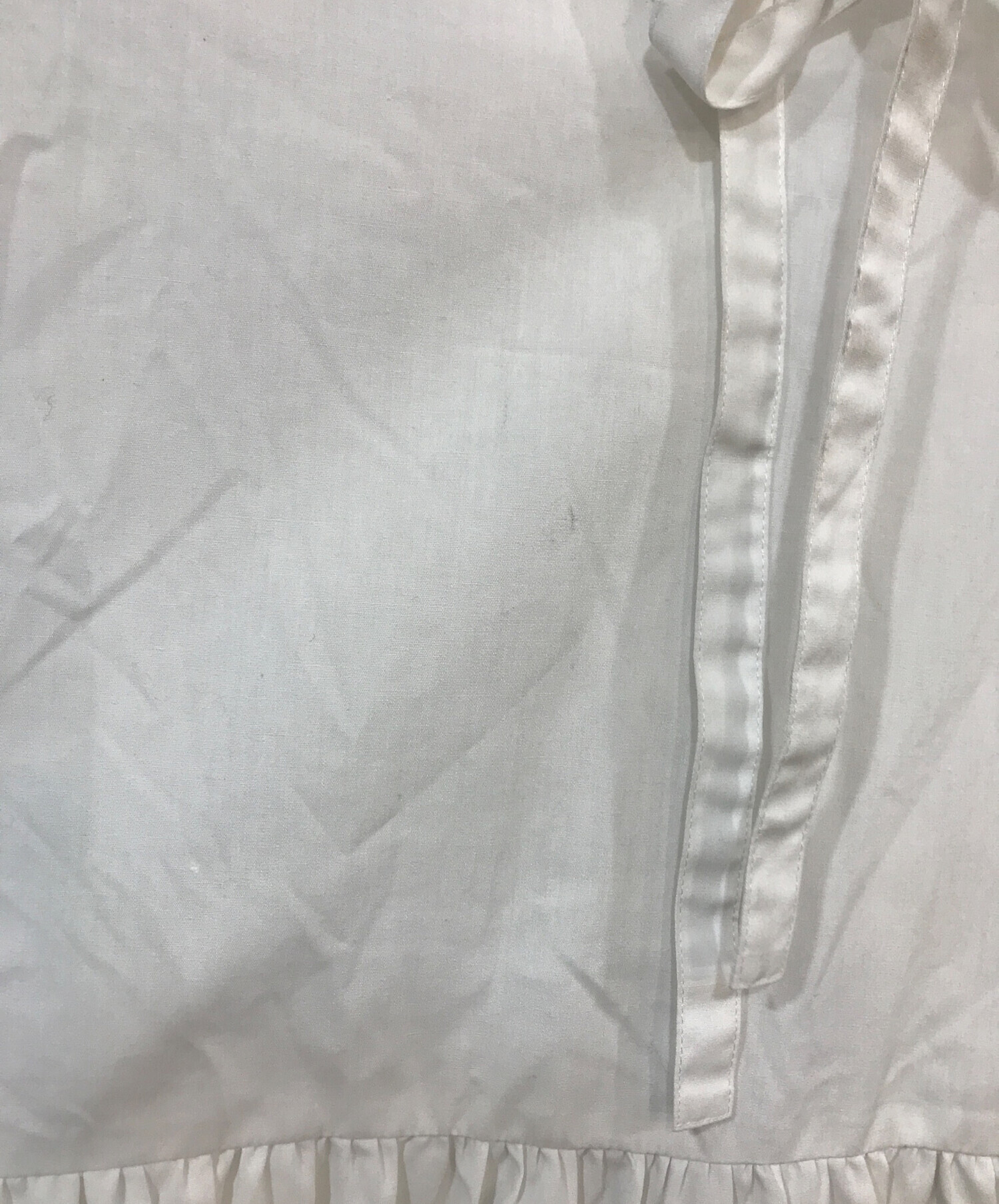中古・古着通販】eldo (エルド) 抗菌フリルブラウス ホワイト サイズ:F 