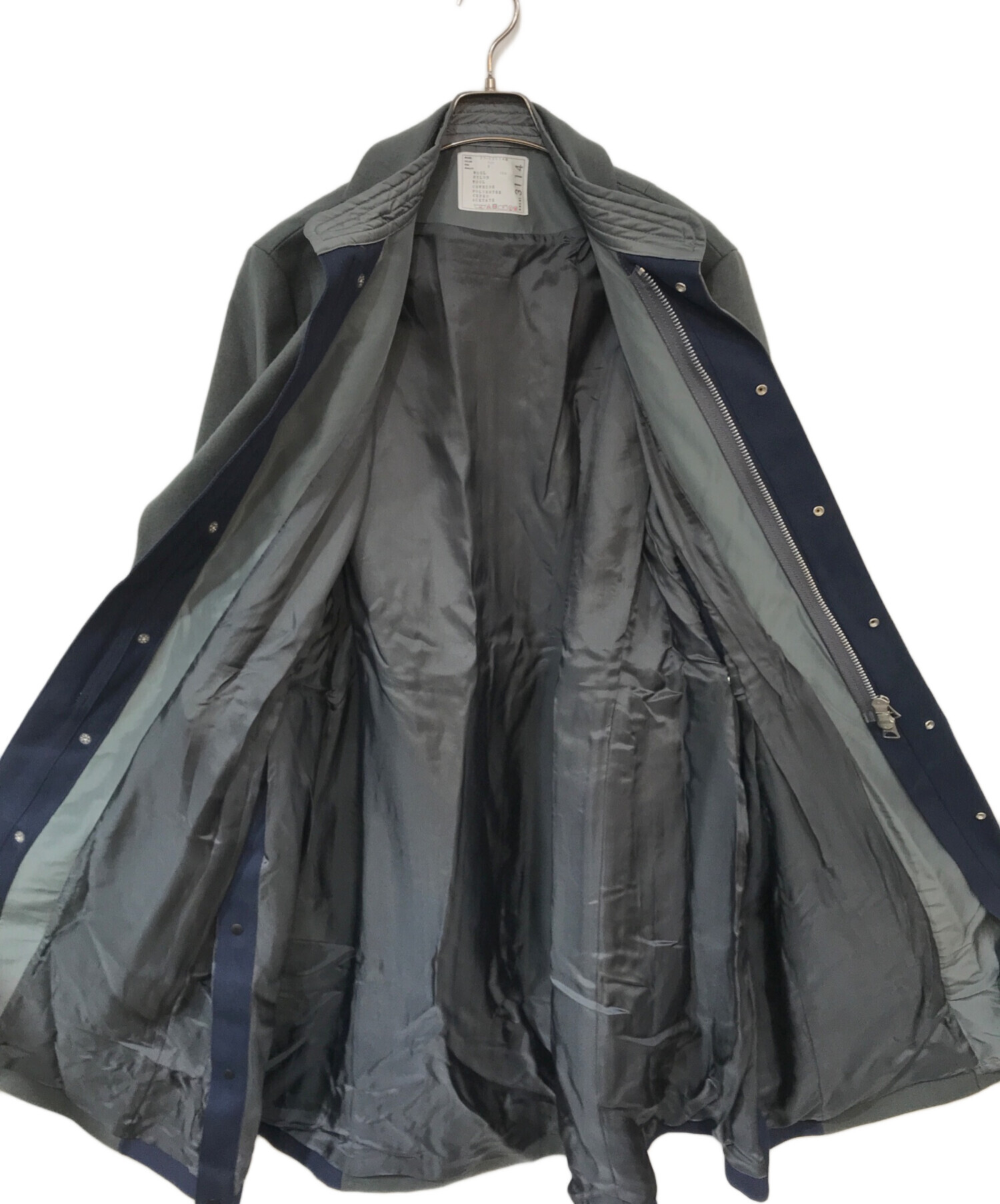 中古・古着通販】sacai (サカイ) Wool Melton Coat グレー