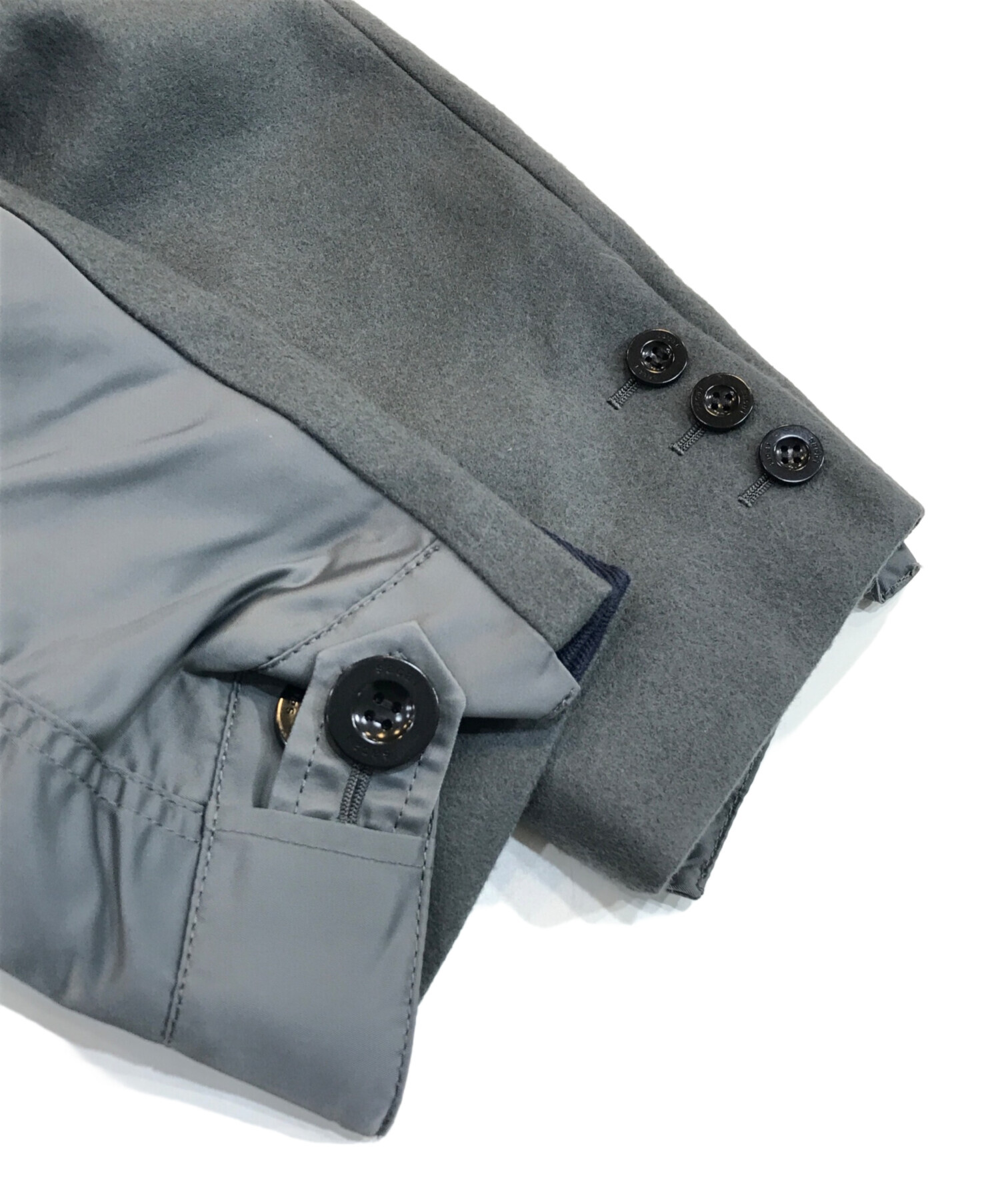 中古・古着通販】sacai (サカイ) Wool Melton Coat グレー サイズ:2