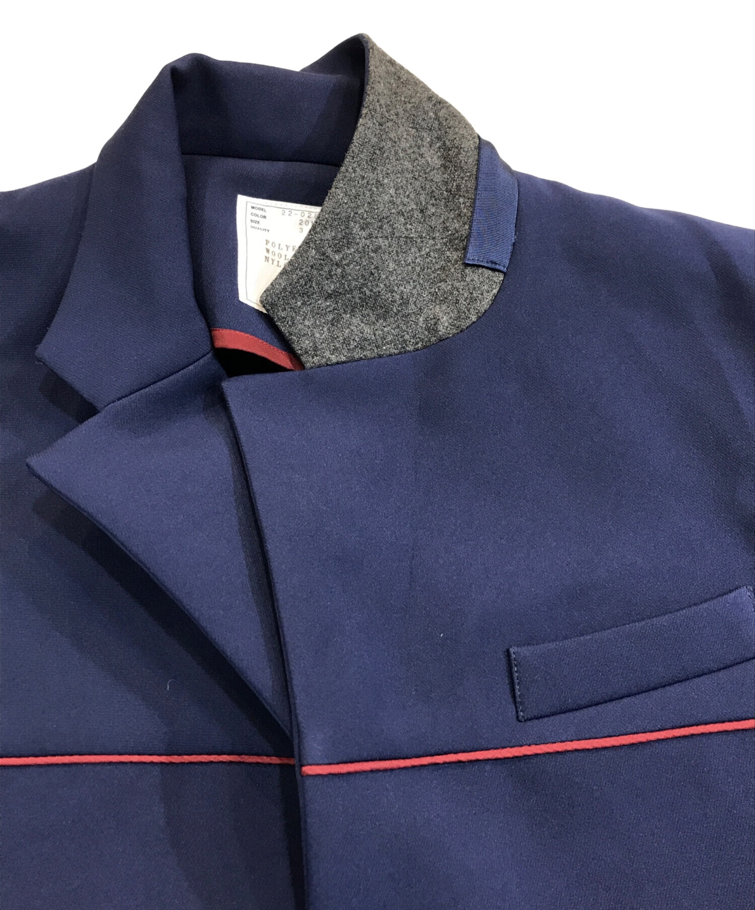 中古・古着通販】sacai (サカイ) Technical Jersey Jacket ネイビー