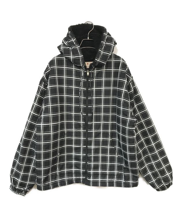 中古・古着通販】MARNI (マルニ) ポリエステルチェックフーディ 中古・古着通販】MARNI (マルニ) ポリエステルチェックフーディ