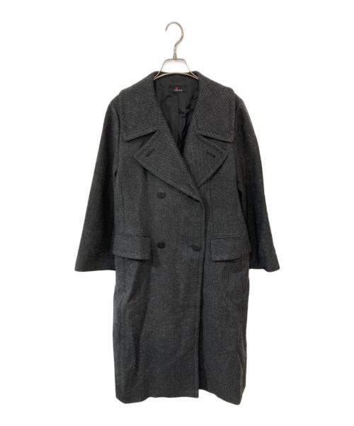 L'EQUIPE レキップ　シンプルなコート 中古・古着通販】L'EQUIPE (レキップ) チェスターコート ブラック