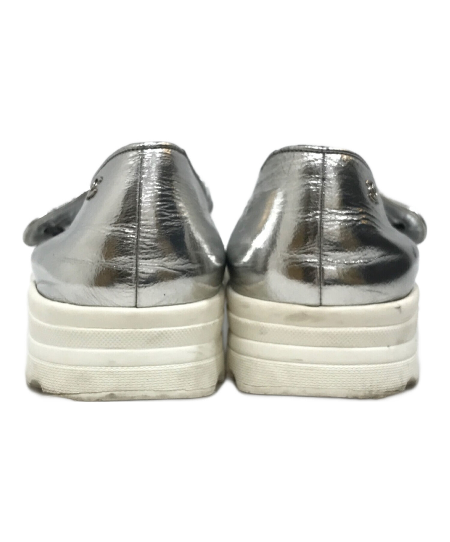 中古・古着通販】CHANEL (シャネル) メリージェーン メタリック 