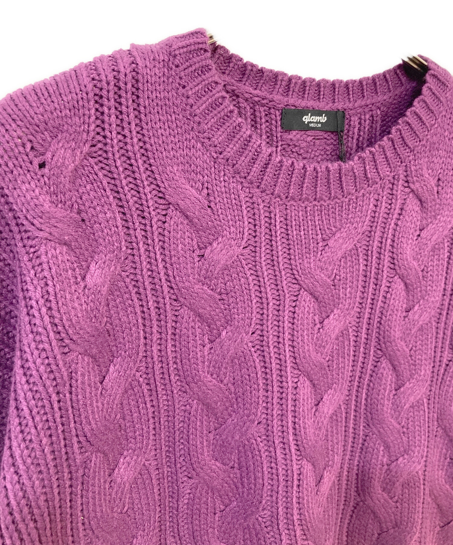 中古・古着通販】glamb (グラム) Platinum Cable Knit パープル サイズ 