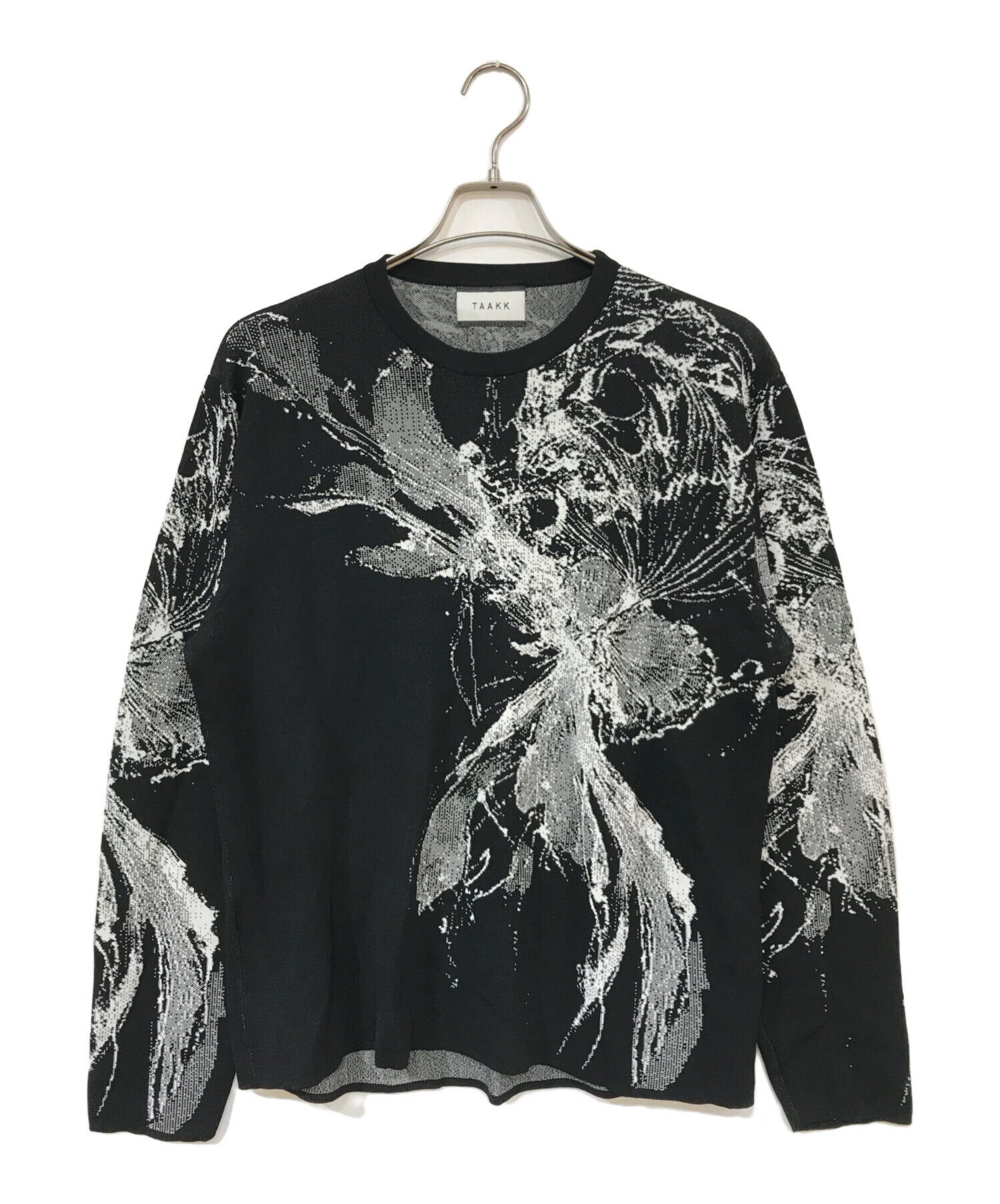中古・古着通販】TAAKK (ターク) JACQUARD KNIT ブラック サイズ:2