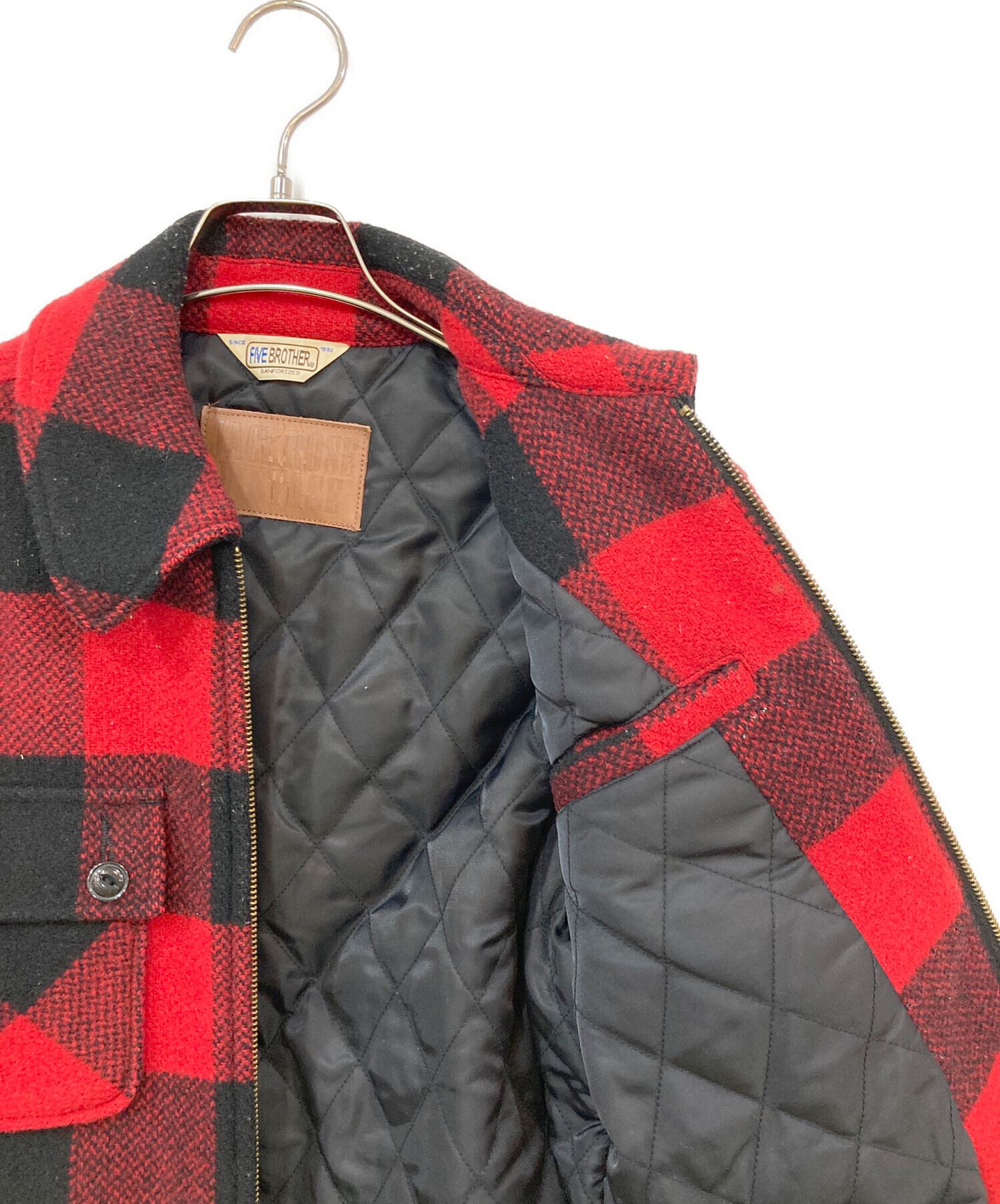 中古・古着通販】FIVE BROTHER (ファイブブラザー) チェックジップ