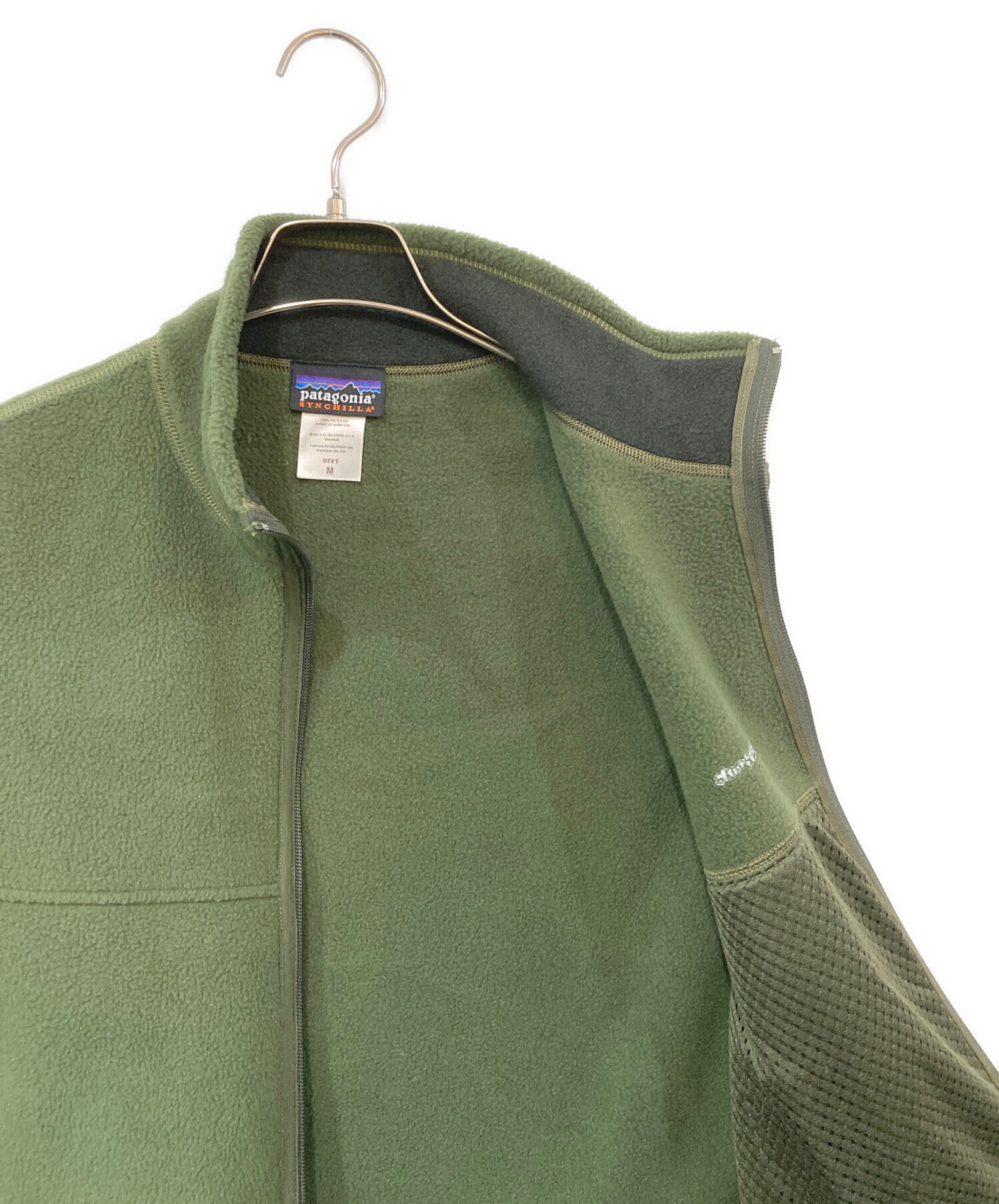 patagonia フリースベスト Sサイズ クリーム/オリーブ patagonia フリースベスト Sサイズ クリーム/オリーブ サッと羽織れて