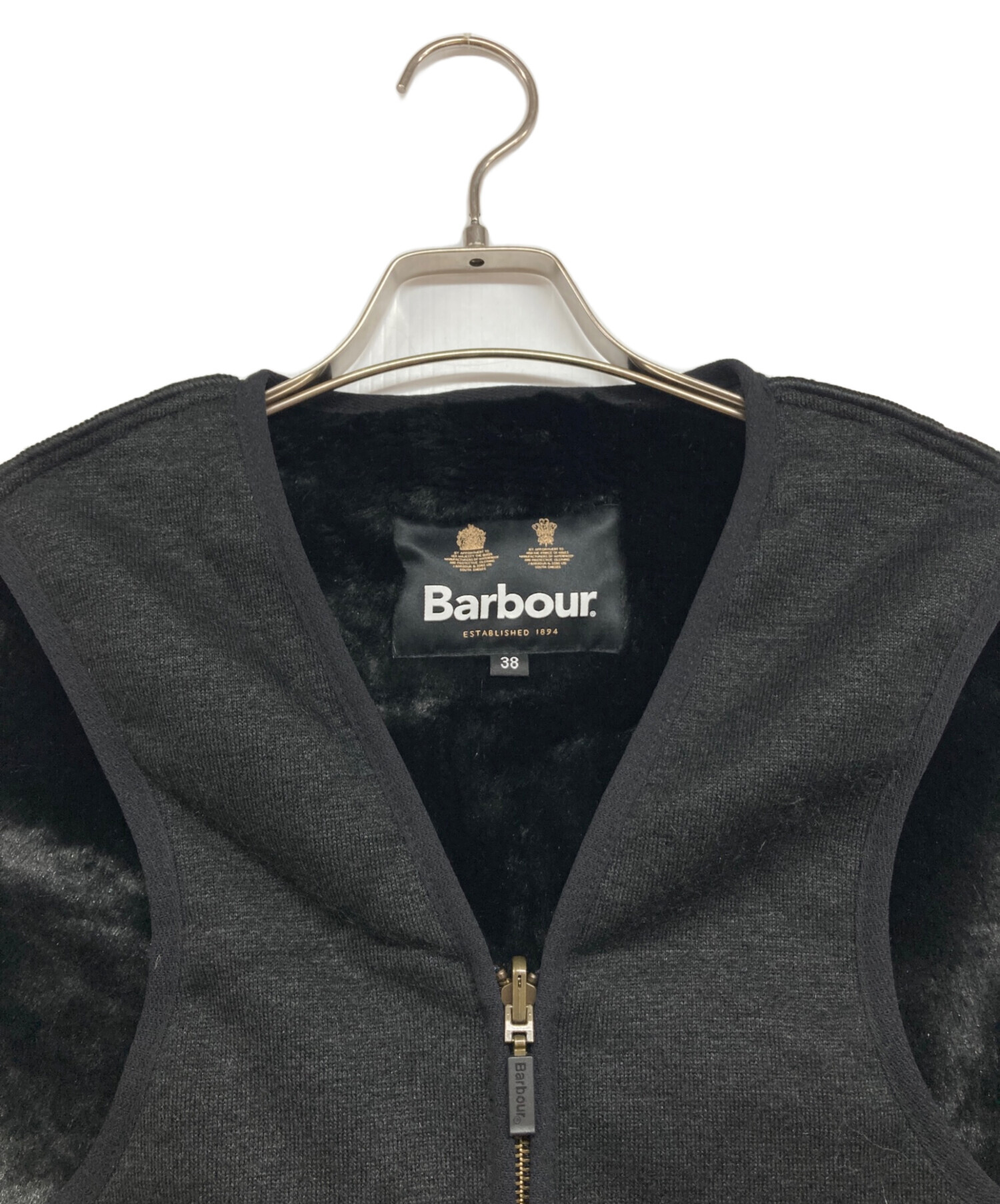 バブアーライナー　BLACK38 中古・古着通販】Barbour (バブアー) ライナーベスト ブラック サイズ