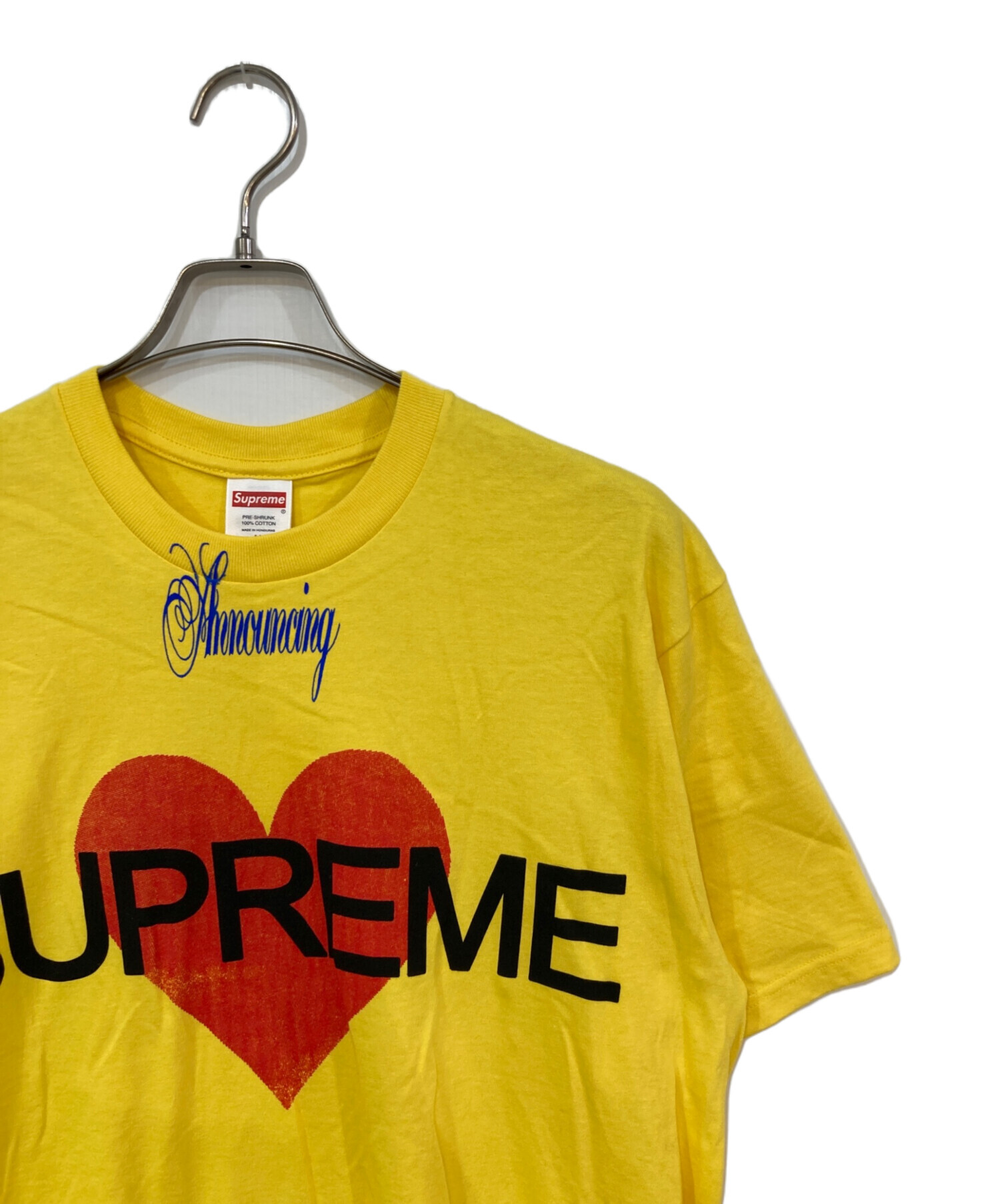 中古・古着通販】SUPREME (シュプリーム) Announcing Tee イエロー 