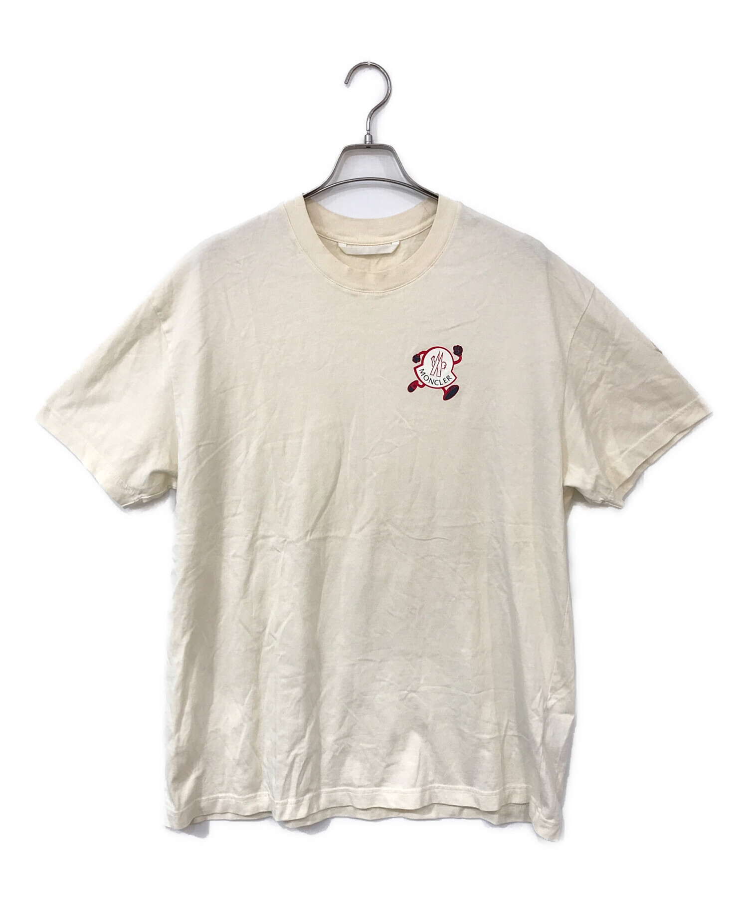 中古・古着通販】MONCLER (モンクレール) ロゴプリント 半袖クルー 