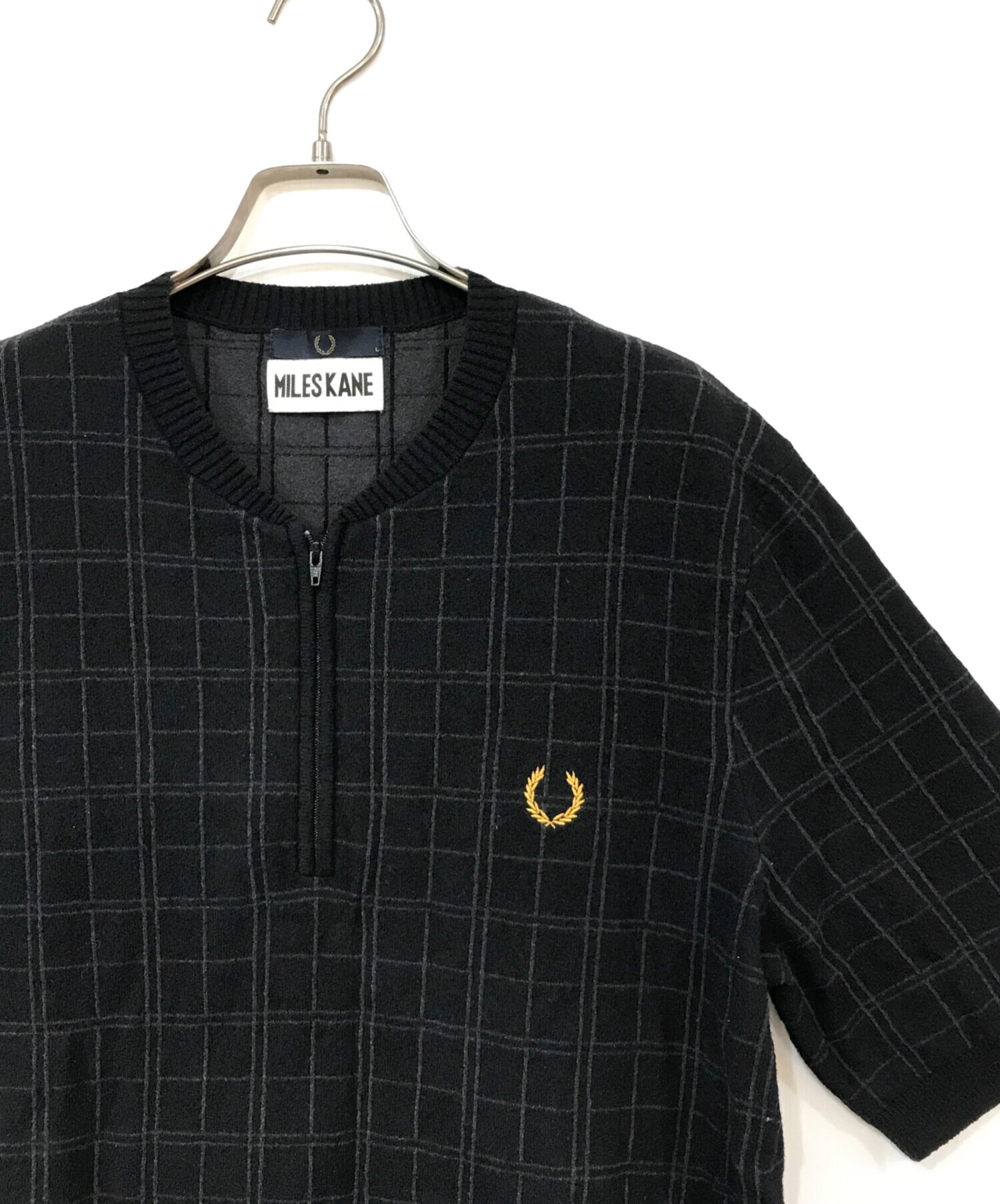 中古・古着通販】FRED PERRY (フレッドペリー) S/Sハーフジップニット 