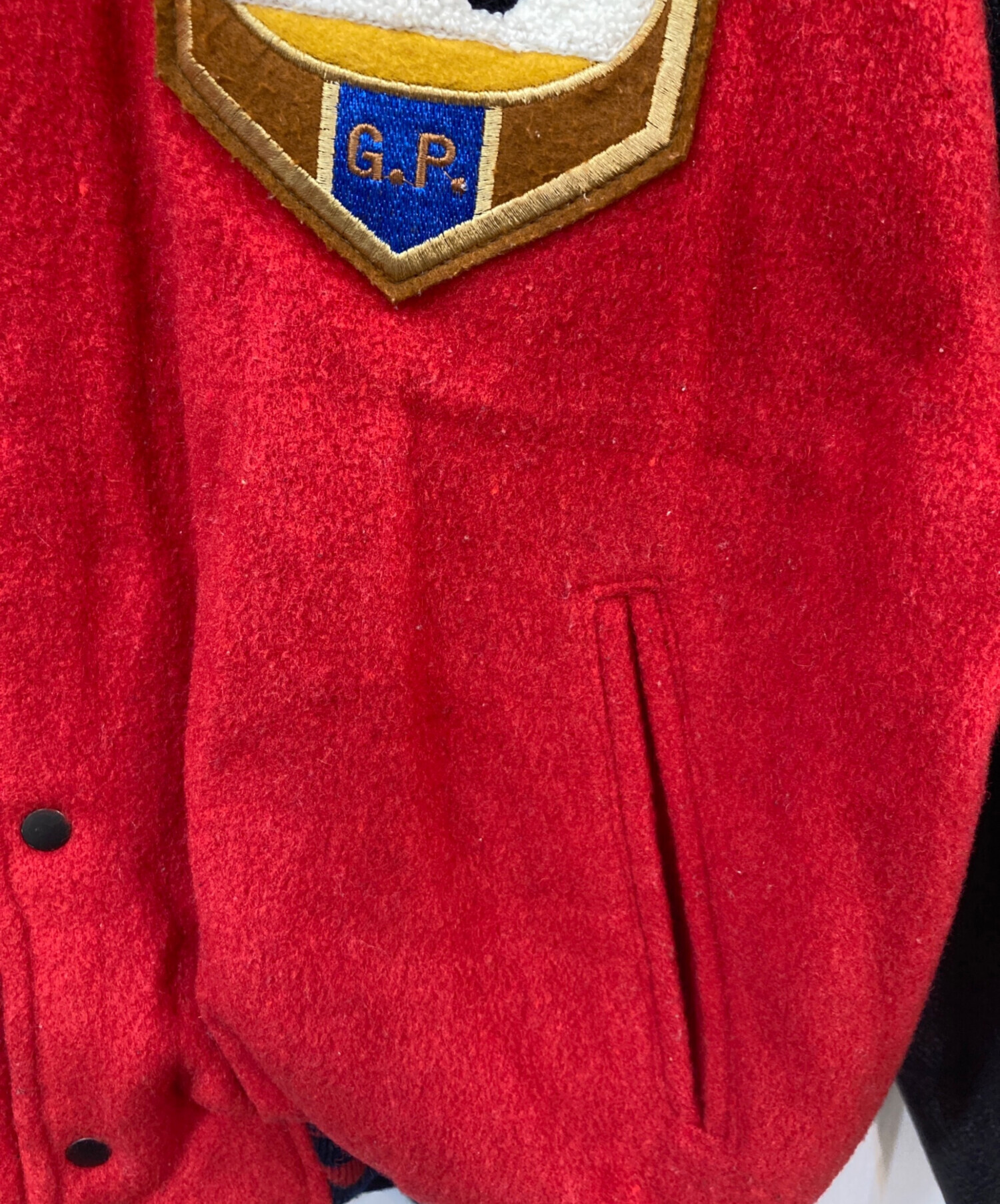 中古・古着通販】NAF NAF (ナフナフ) スタジャン レッド サイズ:FREE 