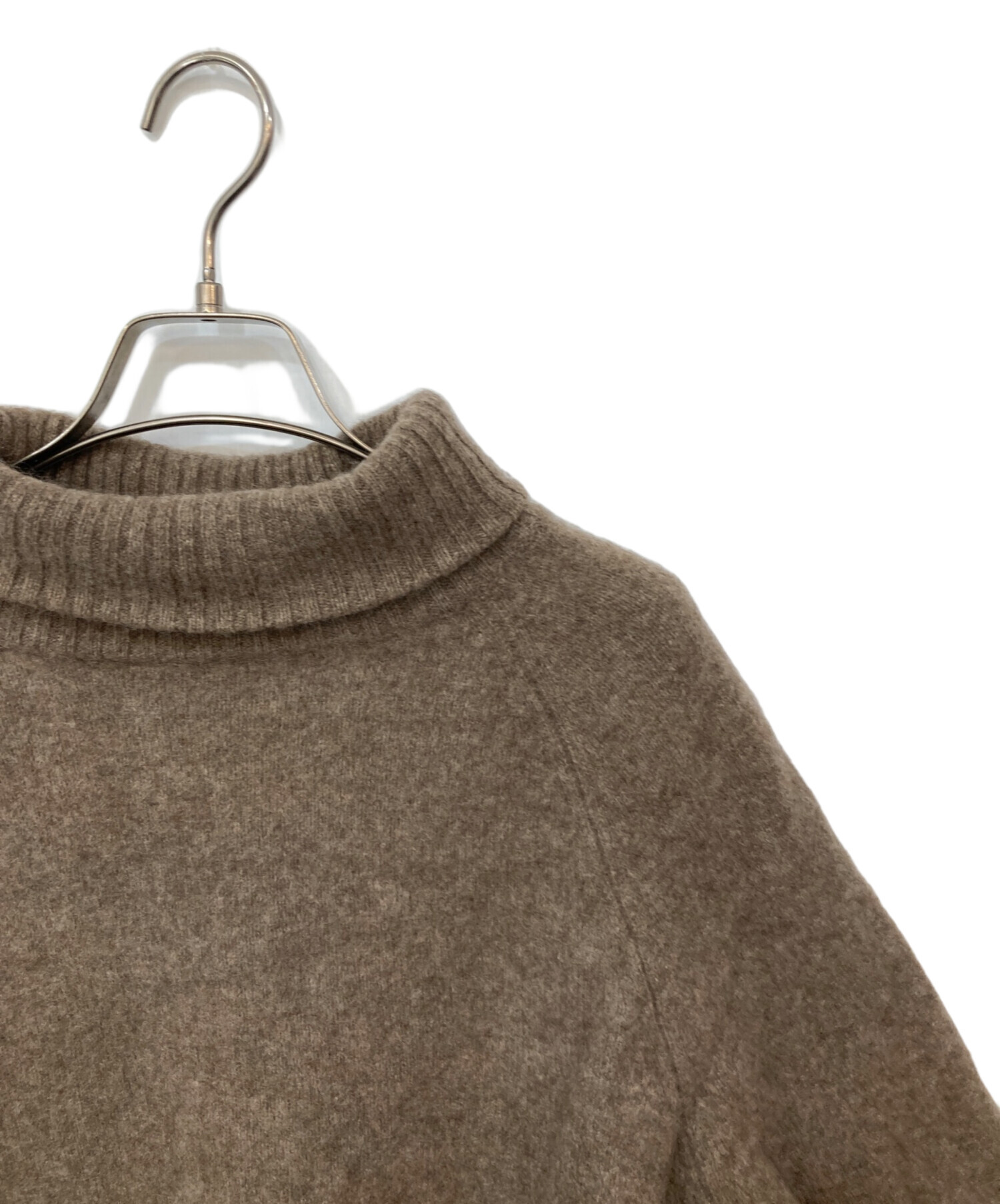 ティッカ TICCA ヤクウールハイネックニット ブラウン F ラメホイル