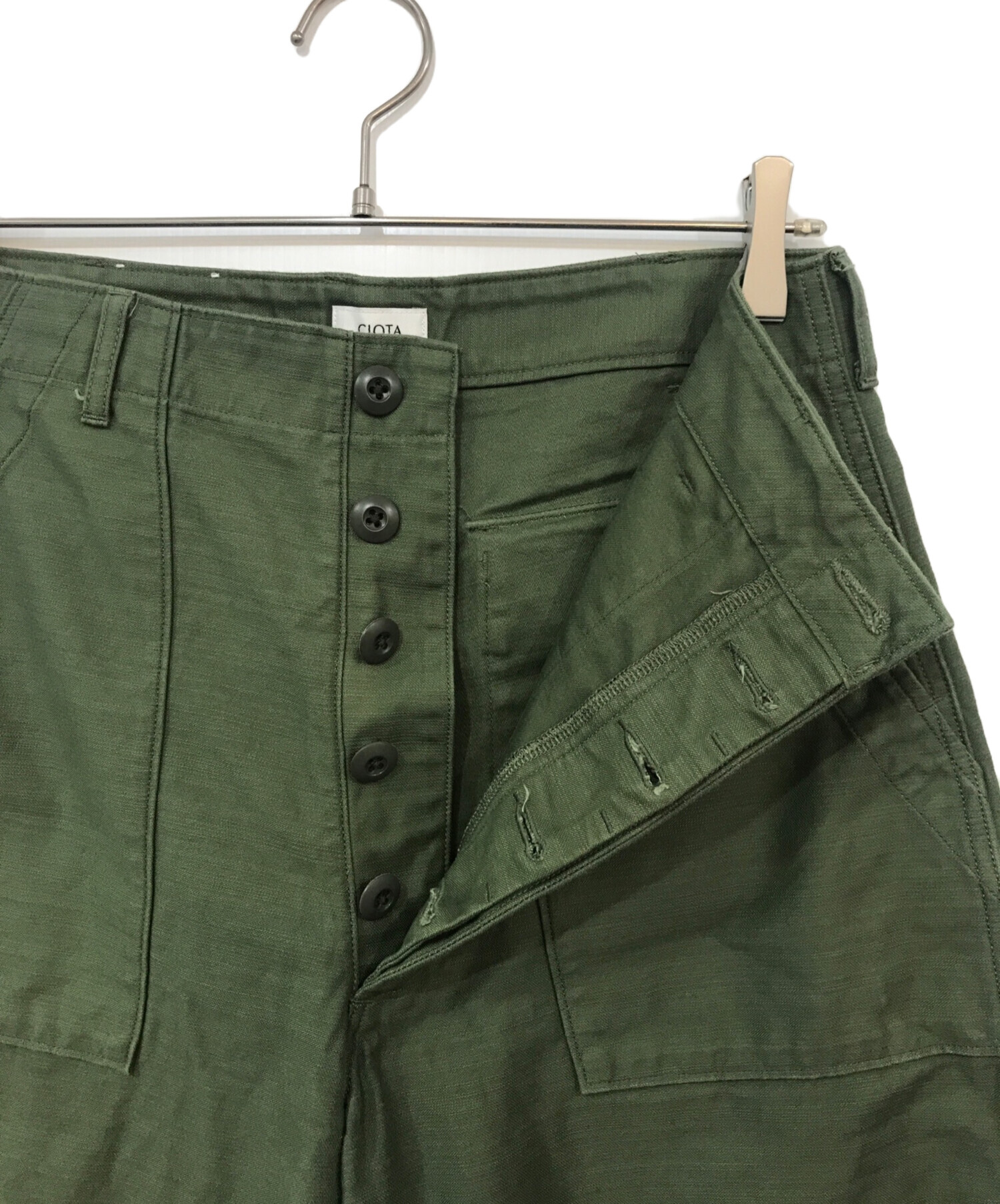 中古・古着通販】CIOTA (シオタ) BAKER PANTS グリーン サイズ:4