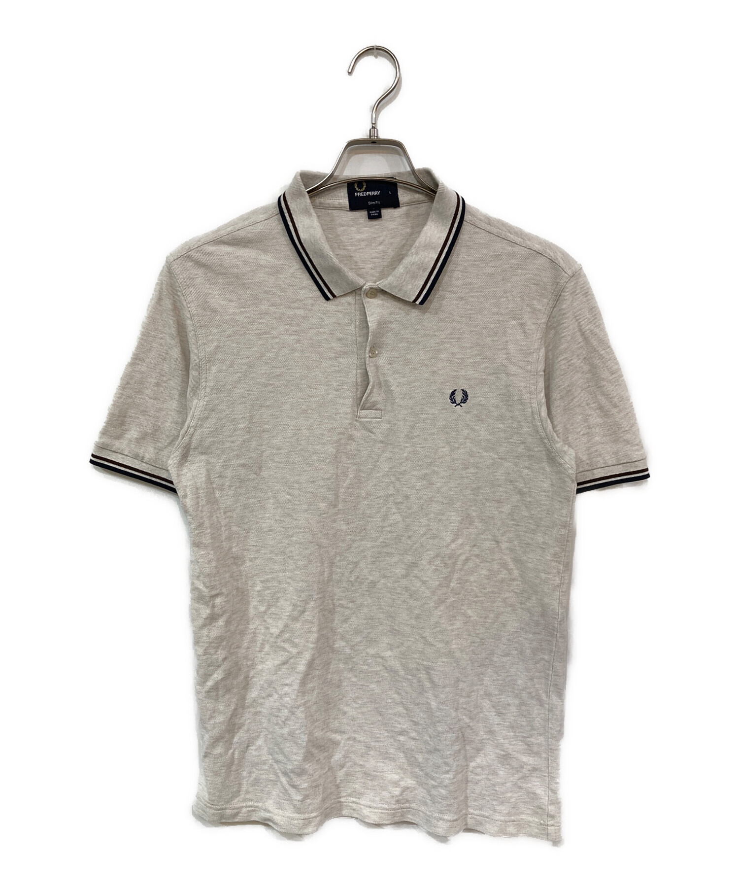 中古・古着通販】FRED PERRY (フレッドペリー) ポロシャツ グレー 