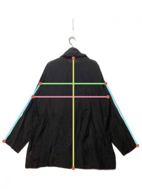 中古・古着通販】MEYAME (メヤメ) COTTON SILK HOODED JACKET ブラック  