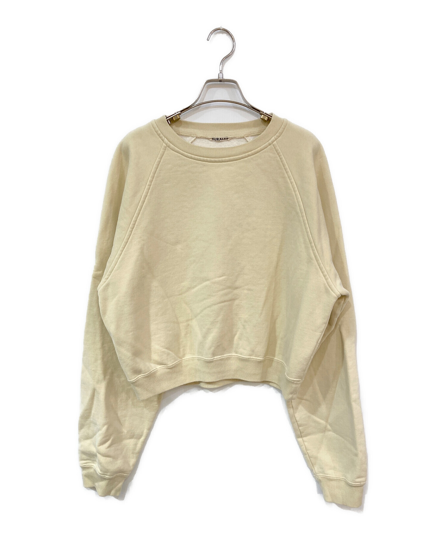 AURALEE オーラリー コットン スウェット ハイネック ライトベージュ 0