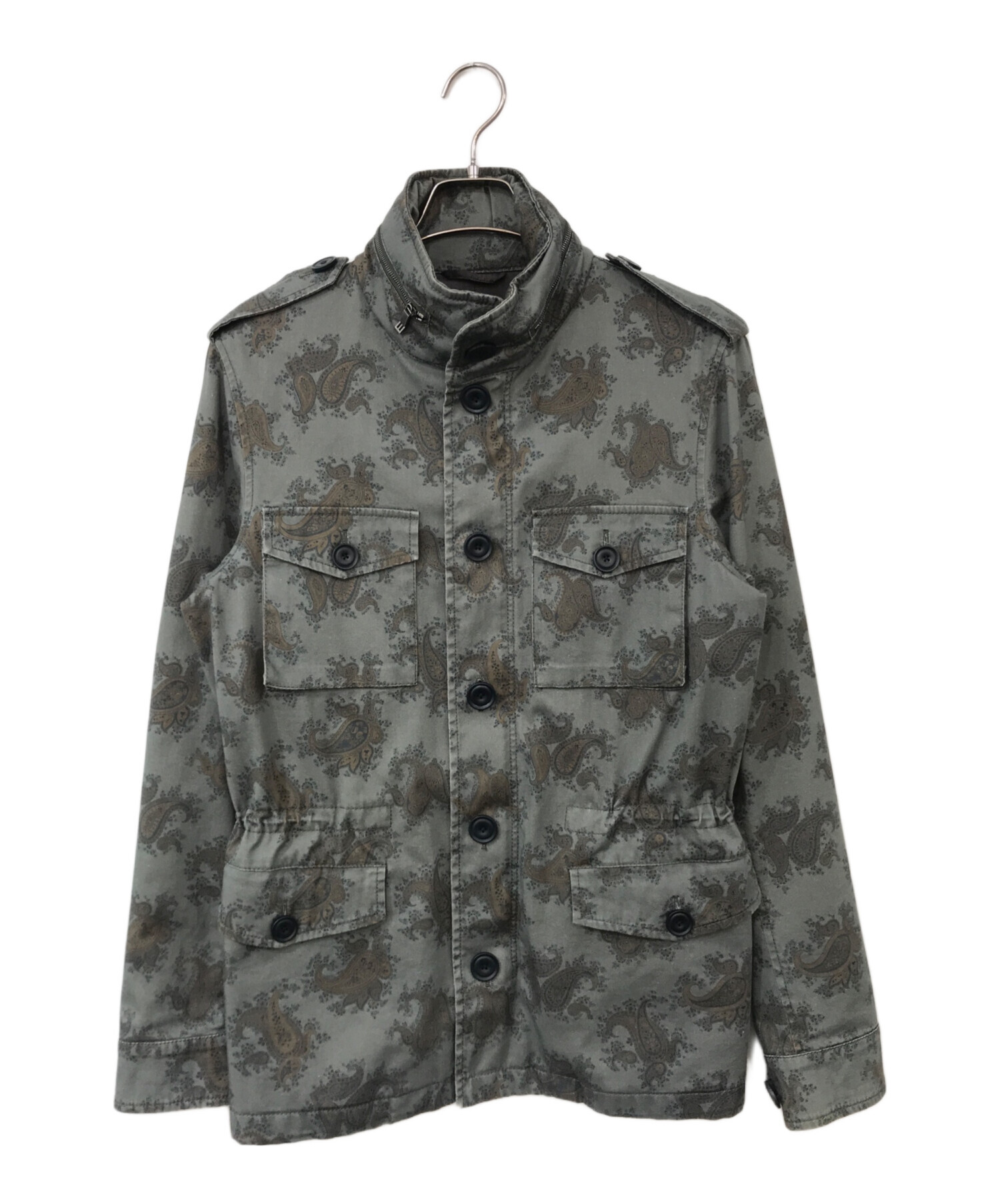 近年 極美品 ETRO ナイロン ミリタリー ジャケット ペイズリー S 中古・古着通販】ETRO (エトロ) ペイズリー柄ミリタリージャケット