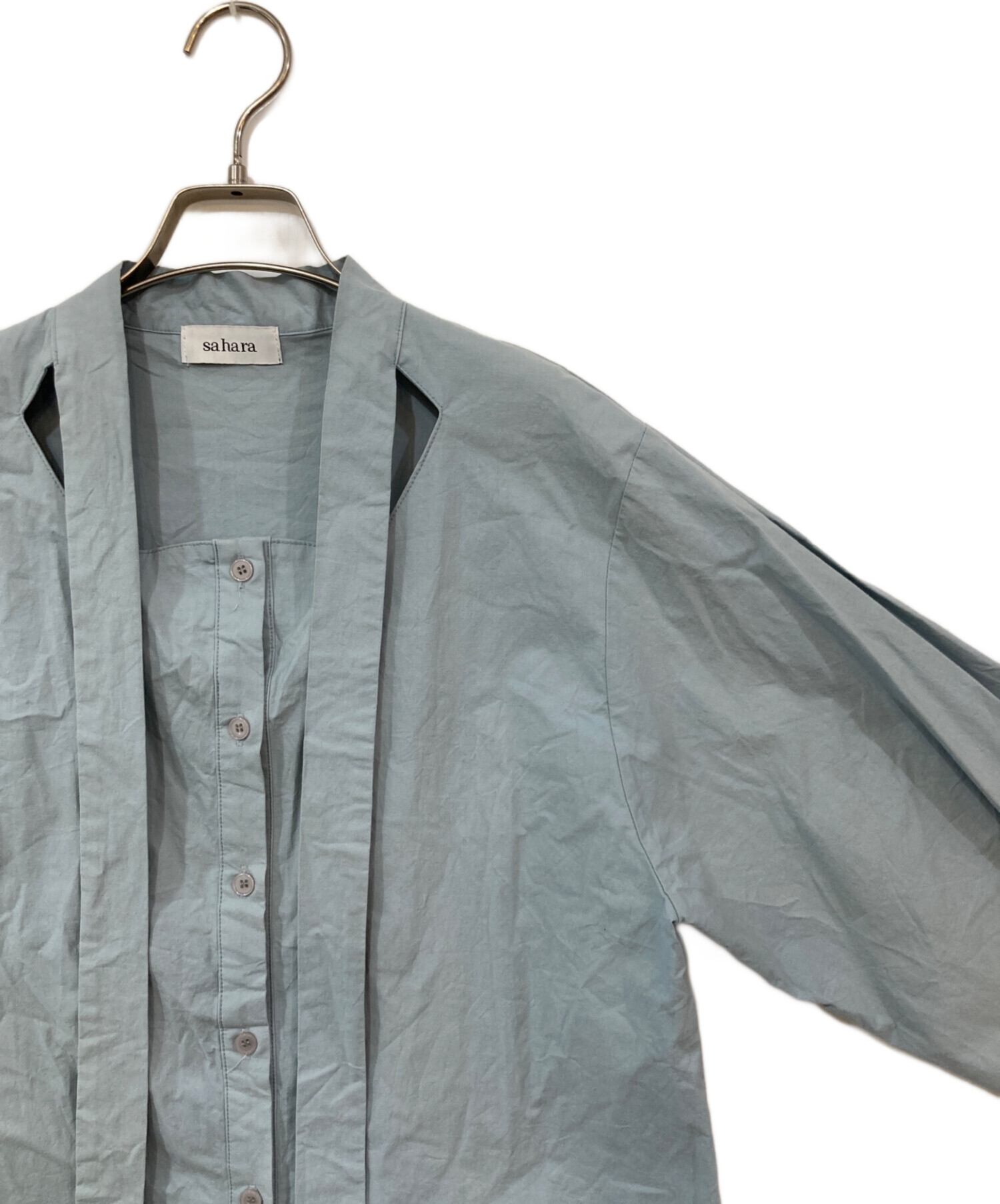 さはら 中古・古着通販】sahara (サハラ) Design Cut Shirt スカイブルー
