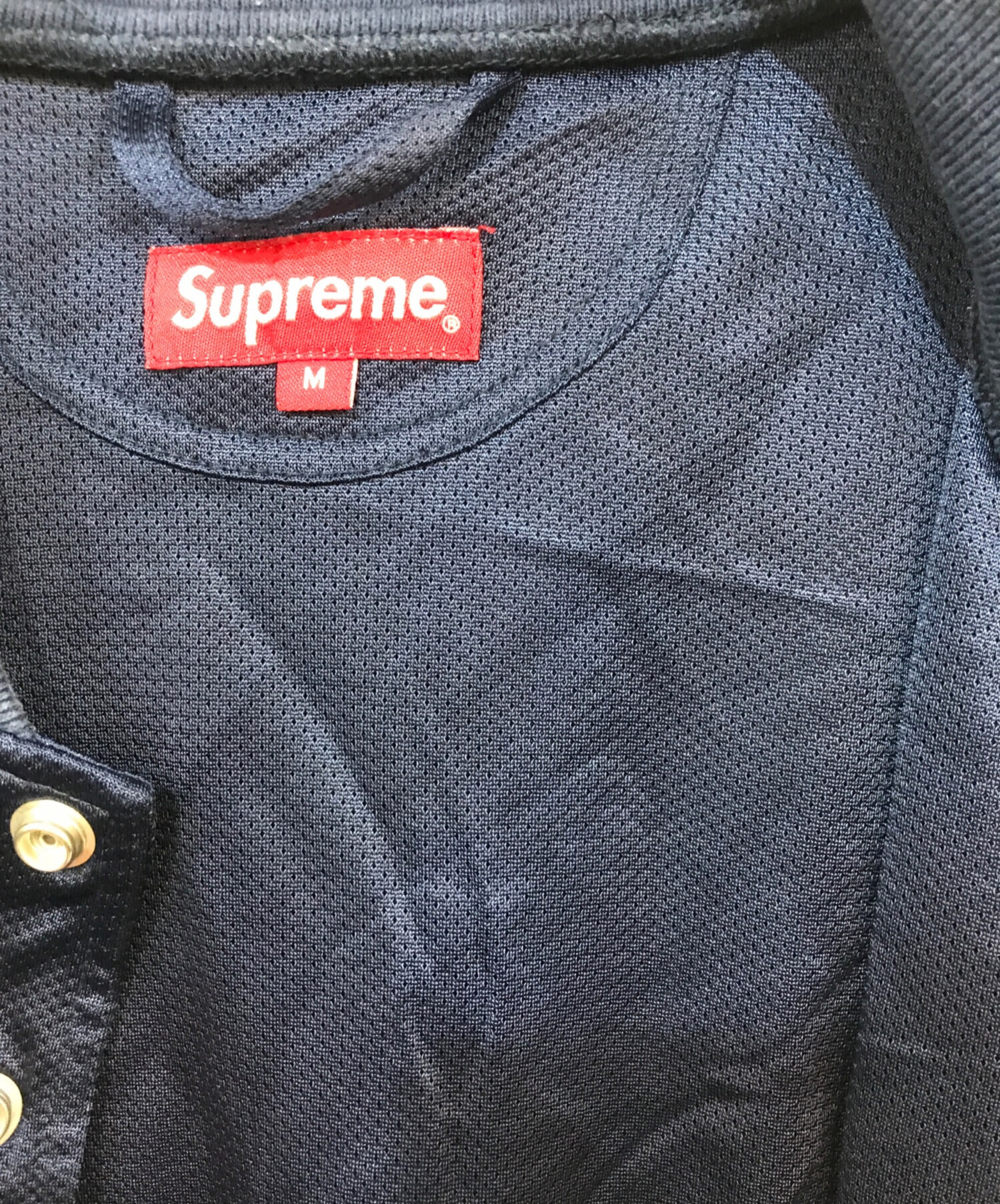 中古・古着通販】SUPREME (シュプリーム) スタジャン ネイビー サイズ