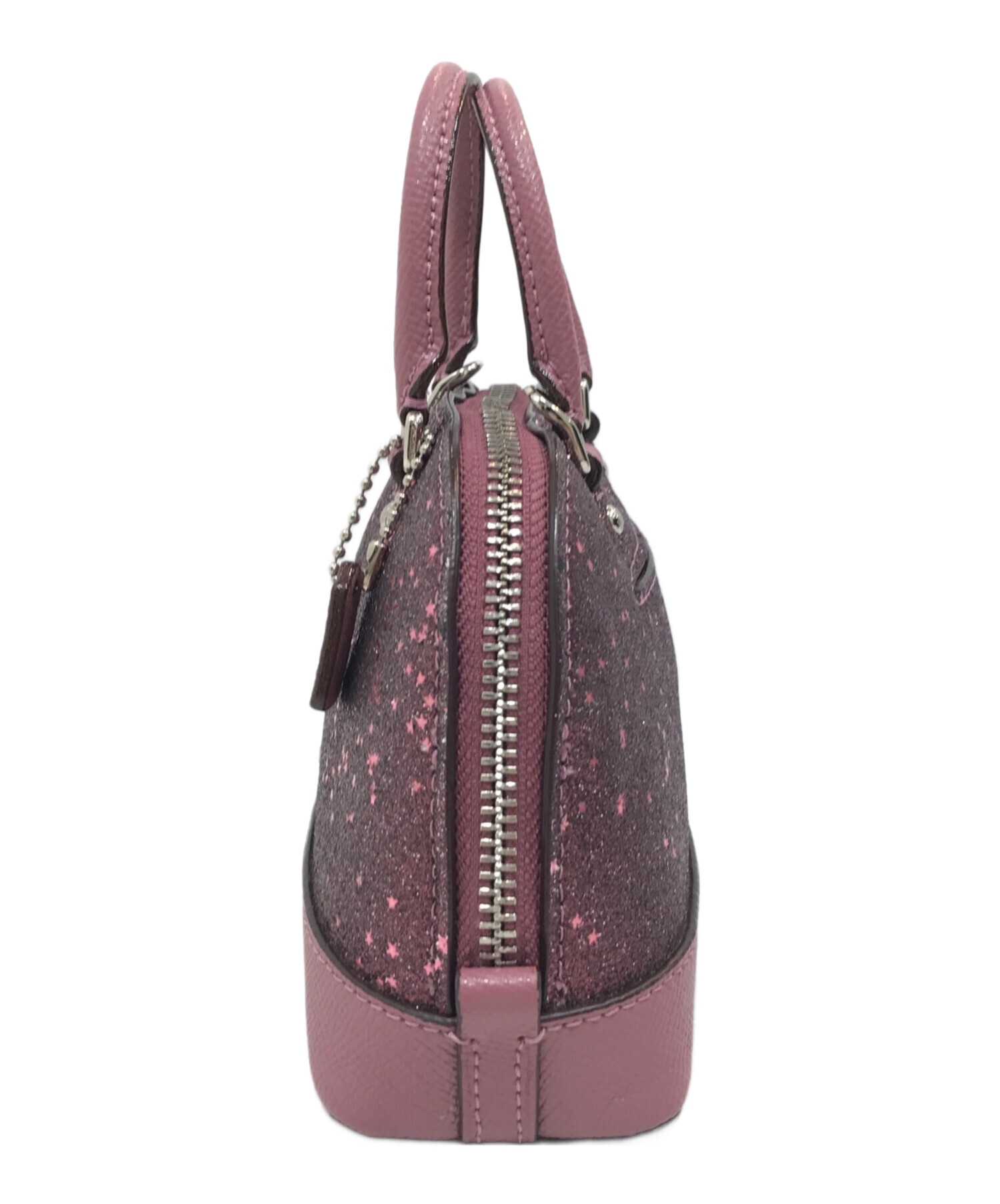 中古・古着通販】COACH (コーチ) ミニシエラ レザー ラメ ショルダー 