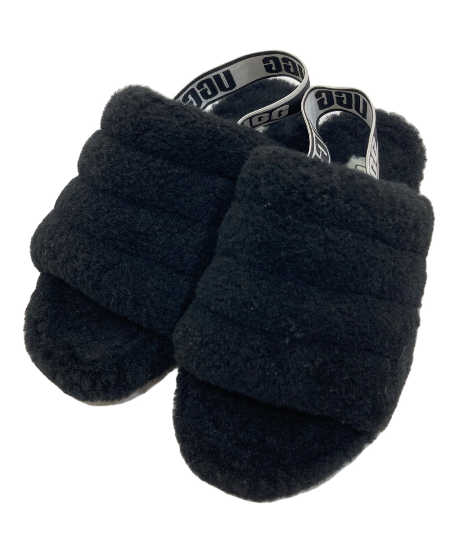 中古・古着通販】UGG (アグ) ボアサンダル ブラック サイズ:23