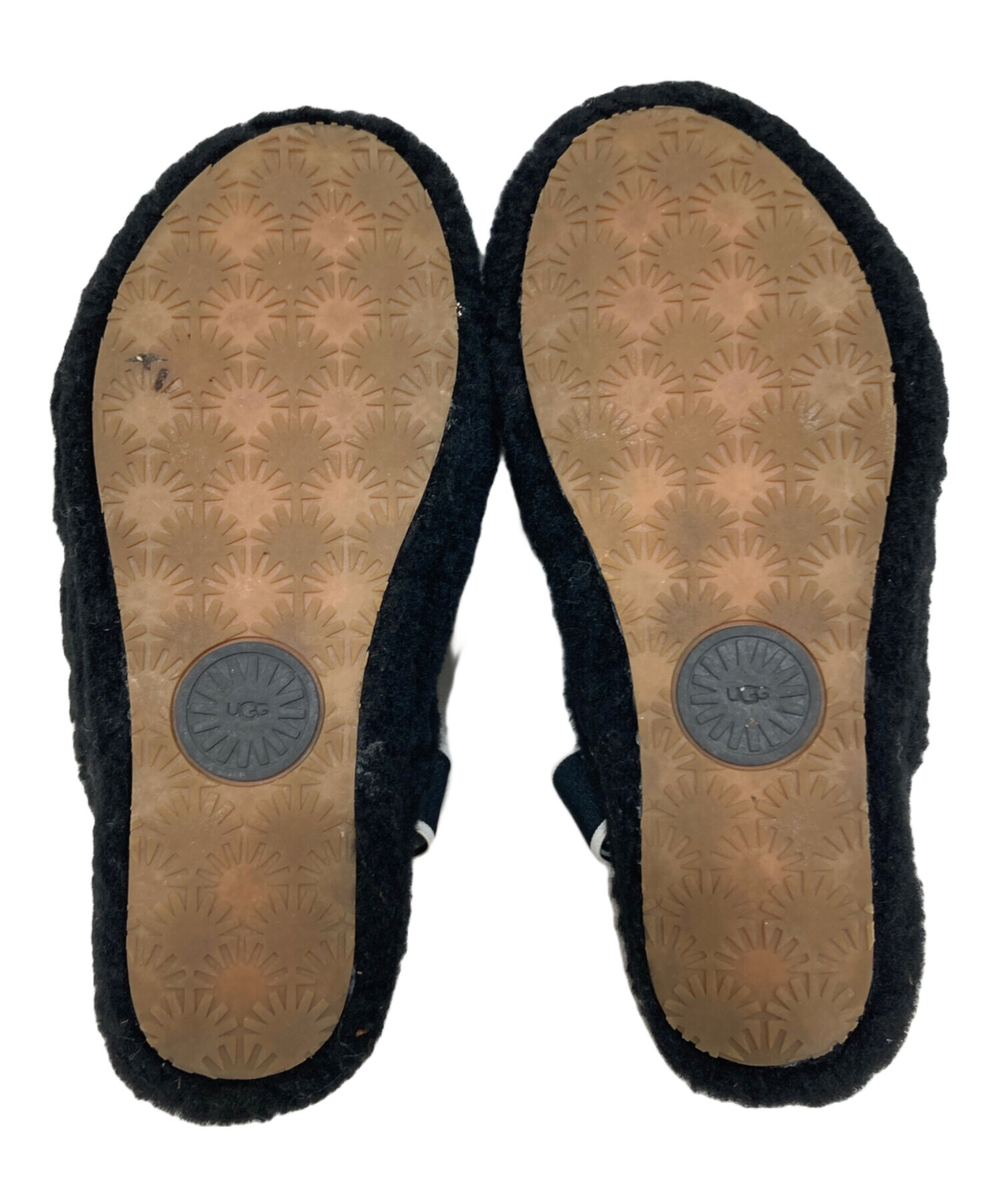 中古・古着通販】UGG (アグ) ボアサンダル ブラック サイズ:23