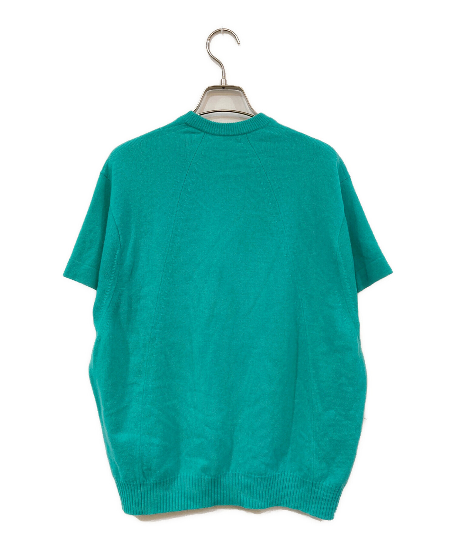 【新品未着用】ドゥロワー　半袖ニット 中古・古着通販】DRAWER (ドゥロワー) 半袖ニット グリーン サイズ