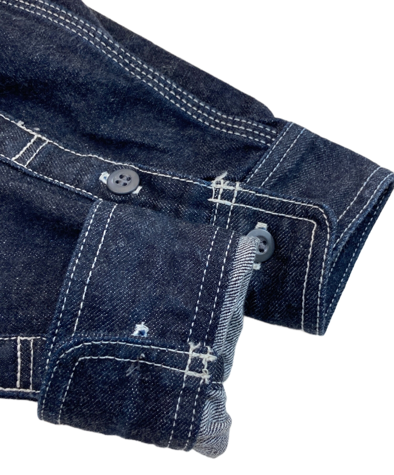 中古・古着通販】EIGHT G (エイトジー) デニムシャツ ブルー サイズ:L