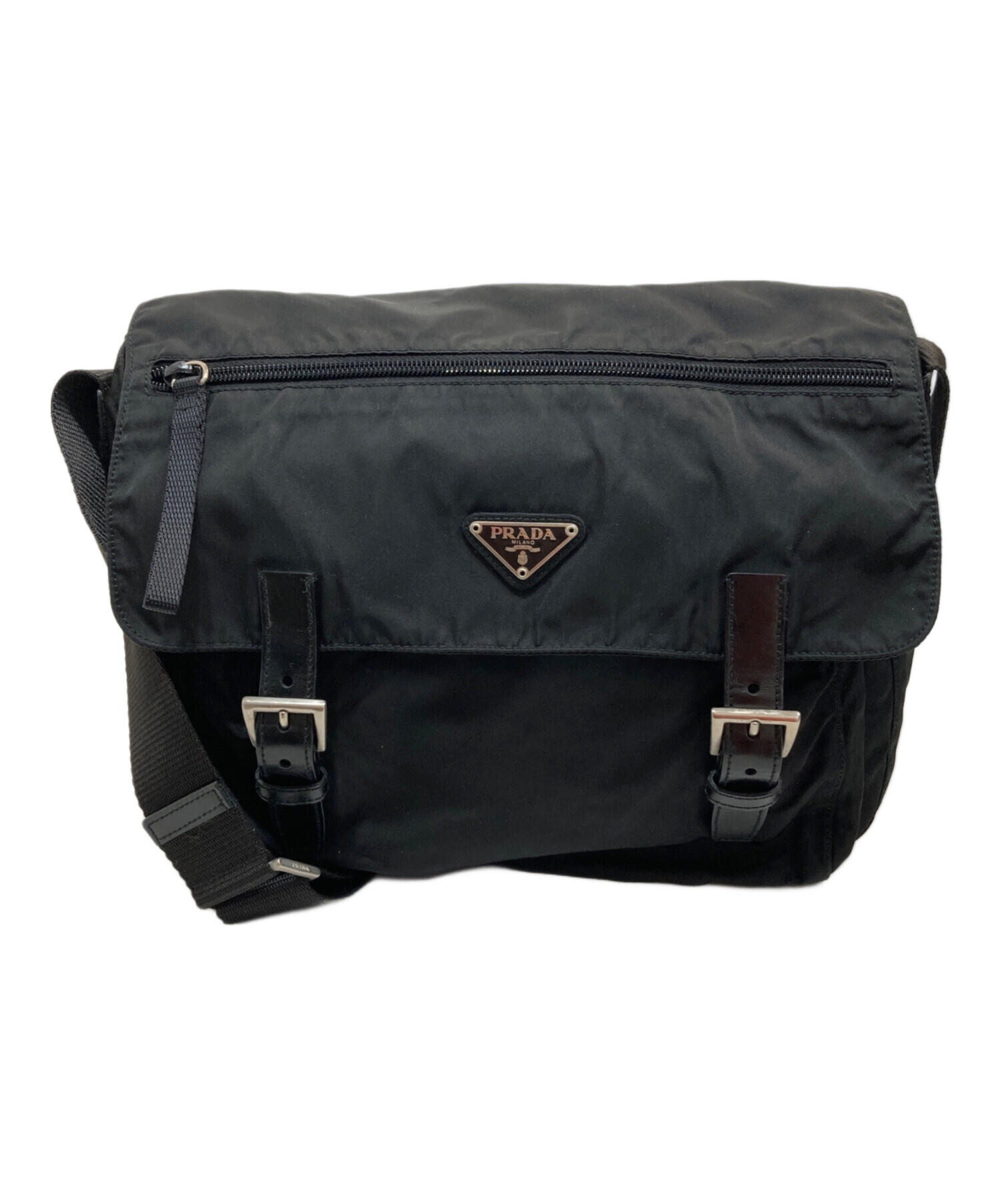 中古・古着通販】PRADA (プラダ) ショルダーバッグ ブラック｜ブランド