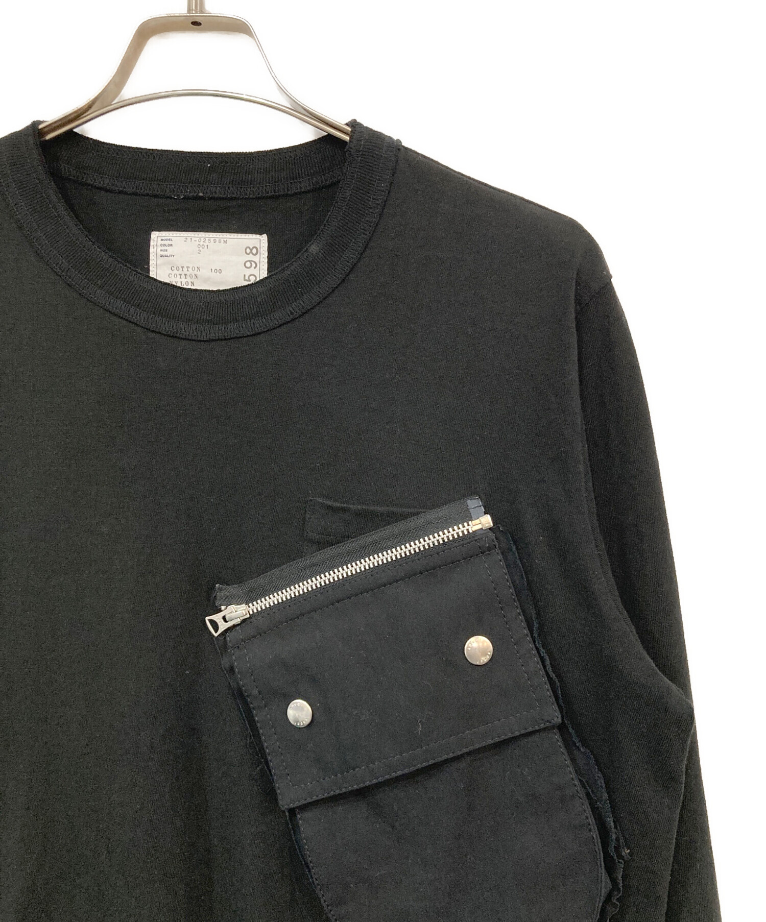 中古・古着通販】sacai (サカイ) Cotton Long Sleeve T-Shirt/コットン