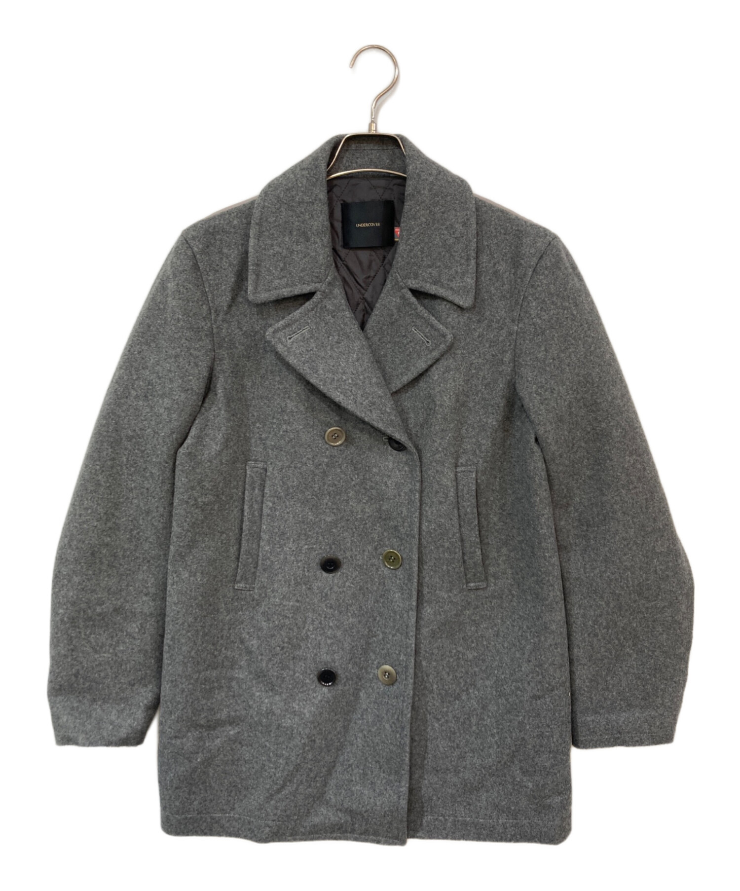 中古・古着通販】UNDERCOVER (アンダーカバー) Pコート グレー サイズ