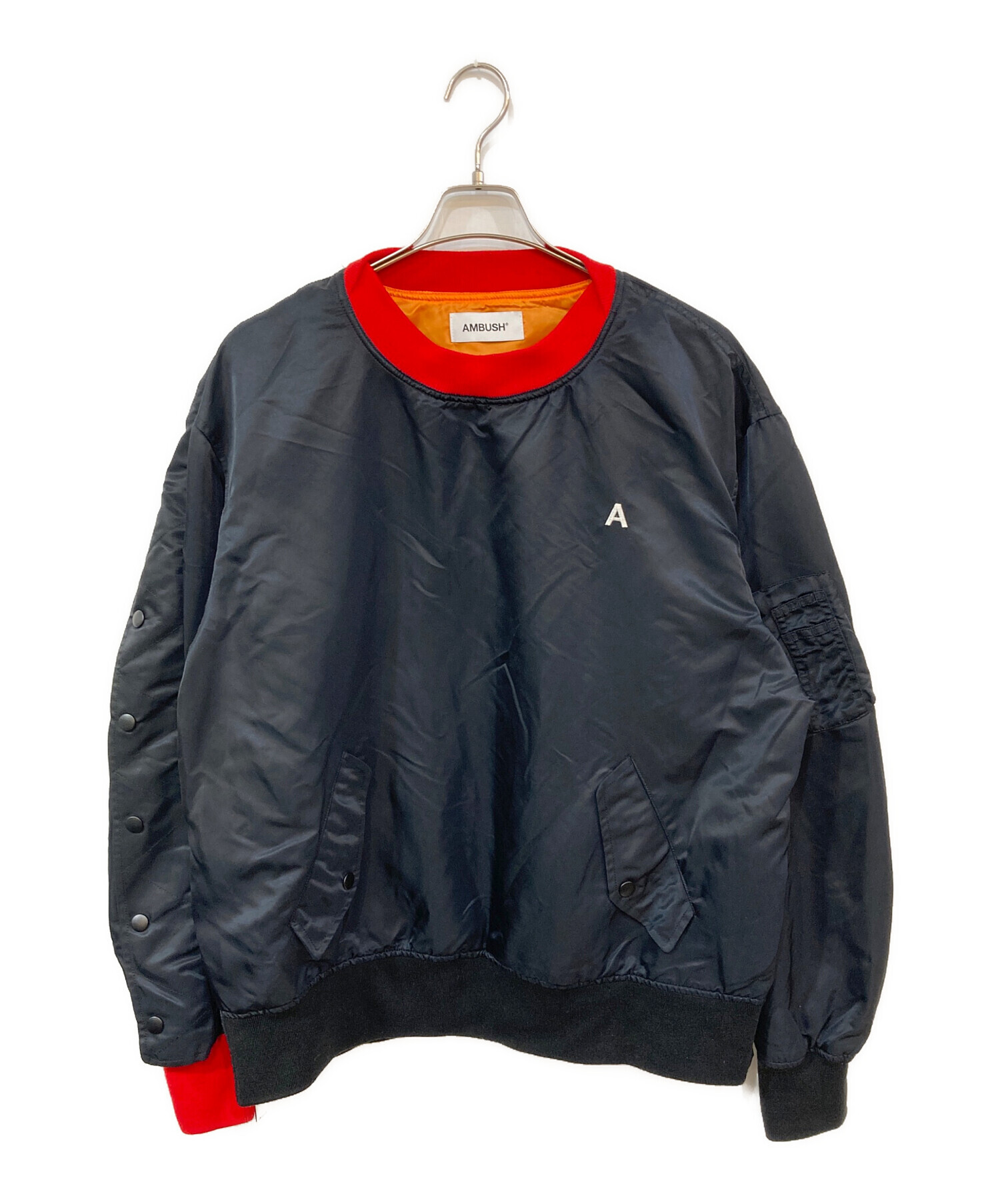 中古・古着通販】AMBUSH (アンブッシュ) MA-1 PULLOVER ブラック 