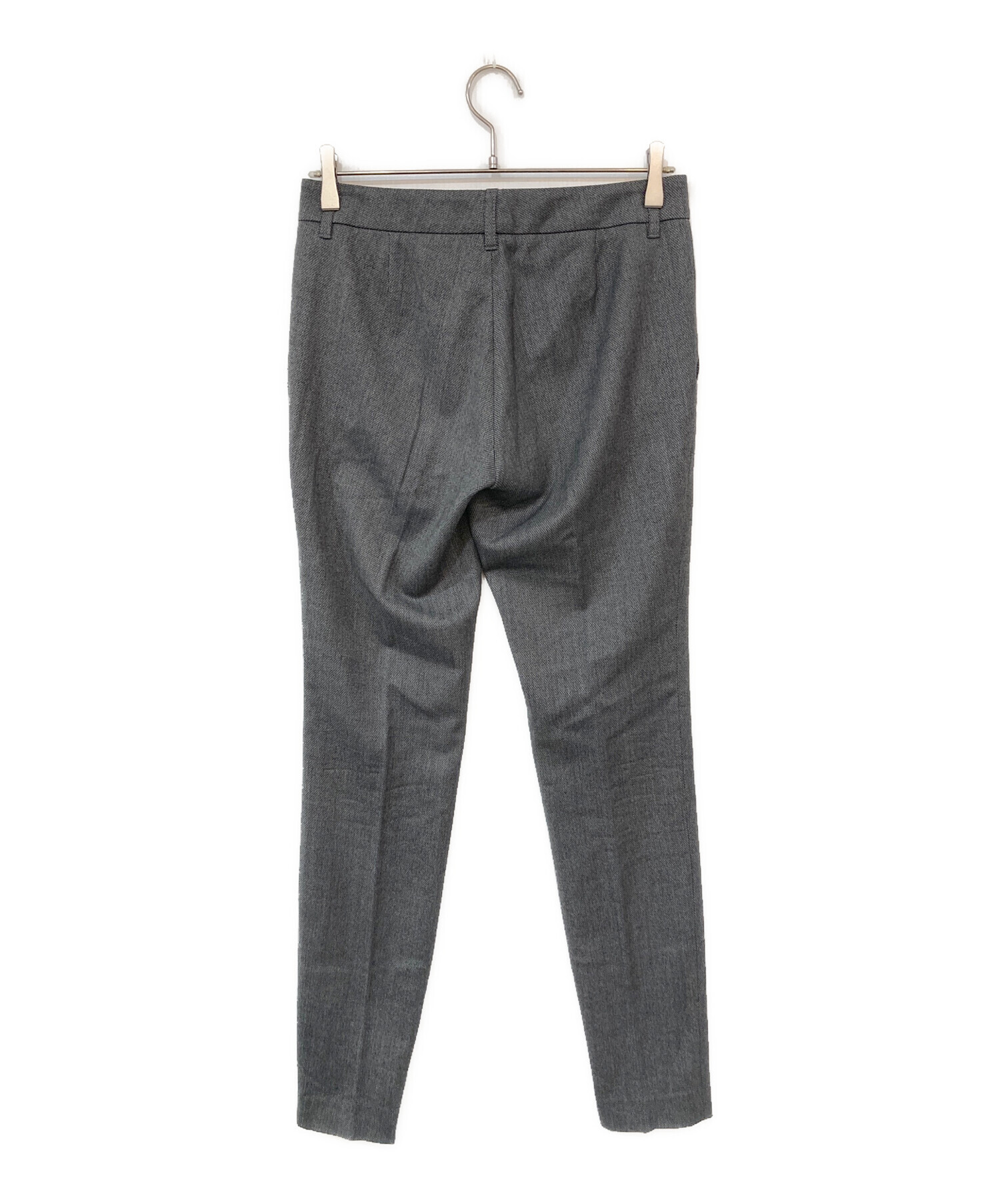 中古・古着通販】GUCCI (グッチ) 裾ジップスラックス グレー サイズ:40