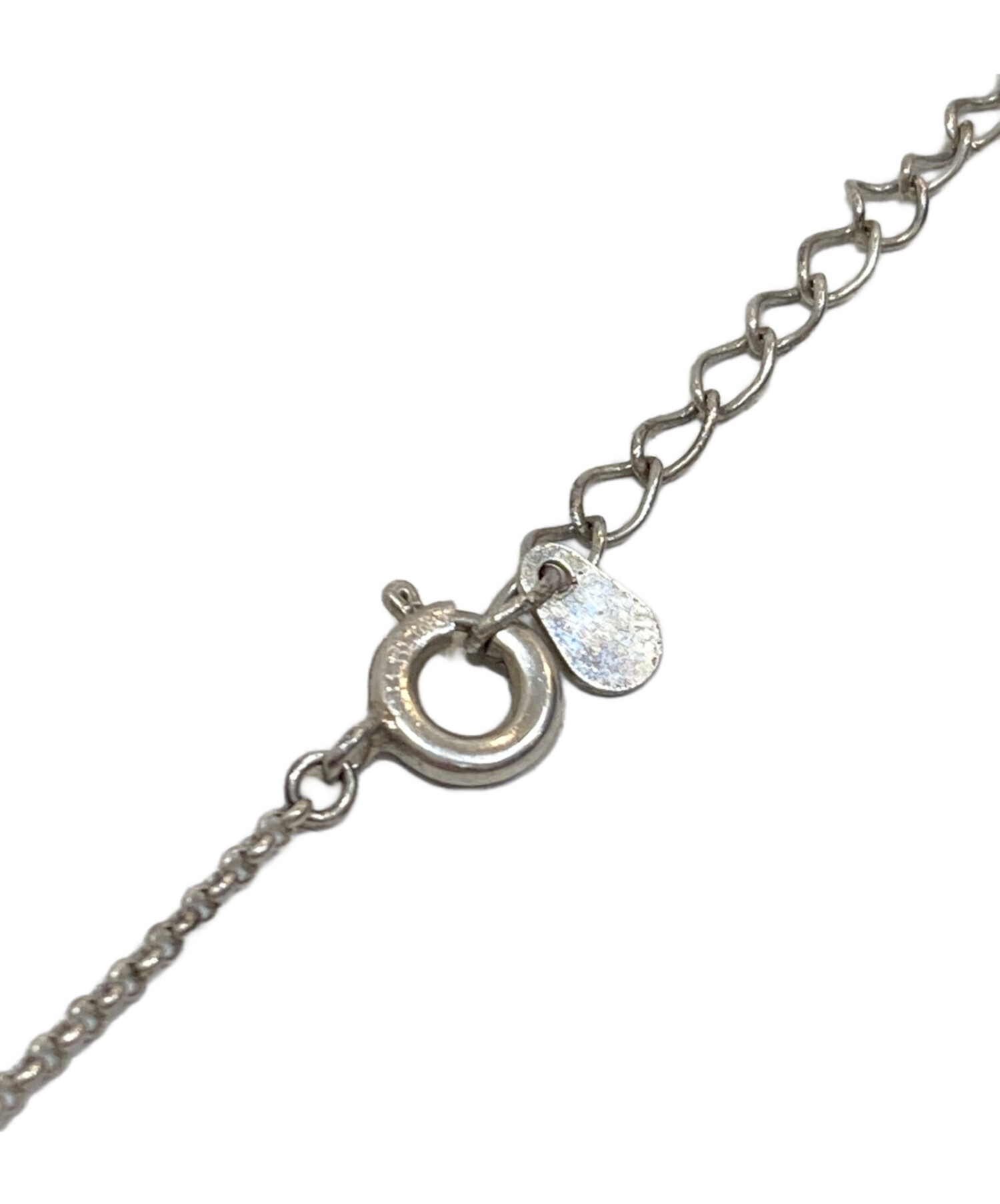 ユーズド 古着 パール ネックレス シルバー デザイン モード ユーズド 古着 パール ネックレス シルバー デザイン モード